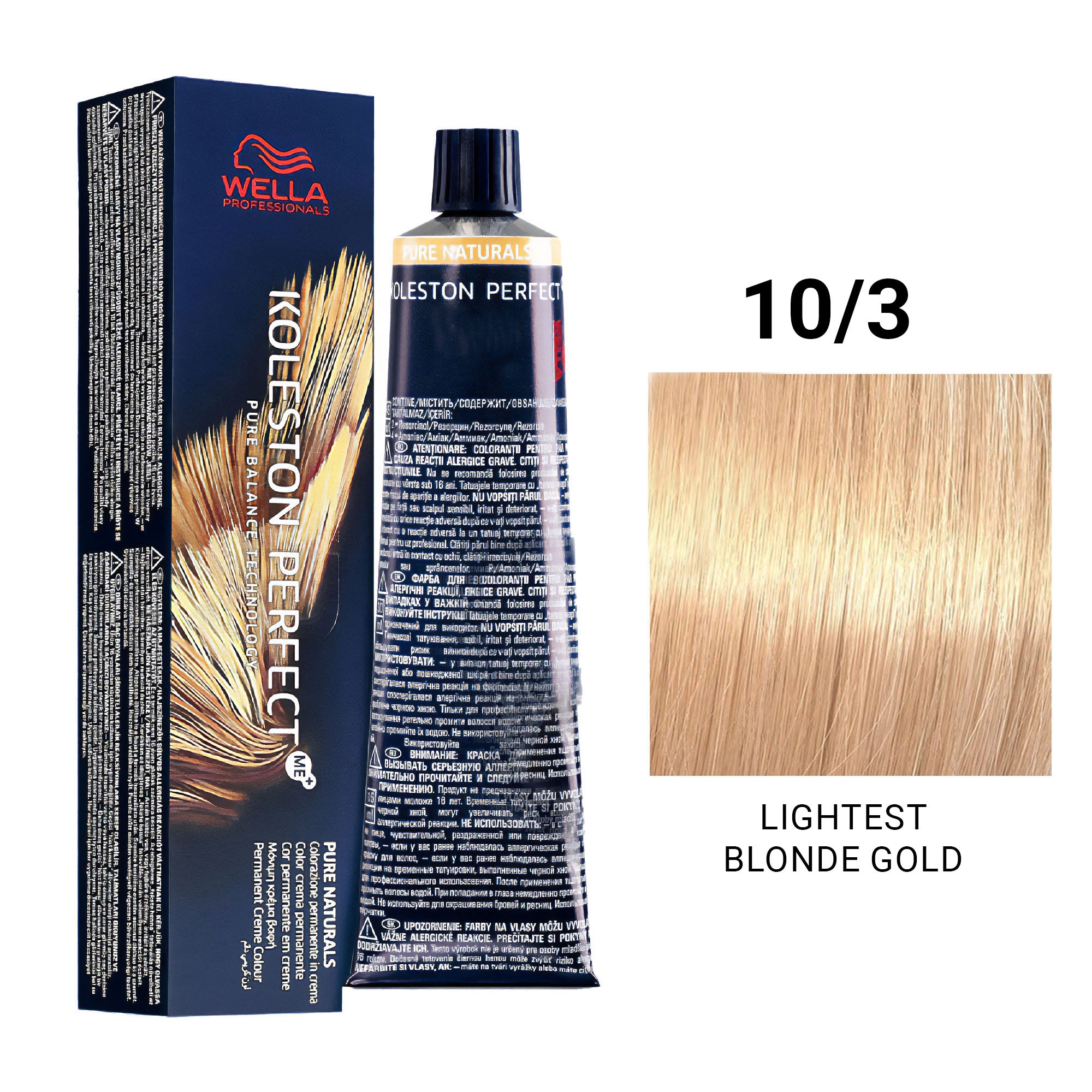 Wella Professionals - Koleston Perfect Me+ 10/3 Lightest Blonde Gold 60ml