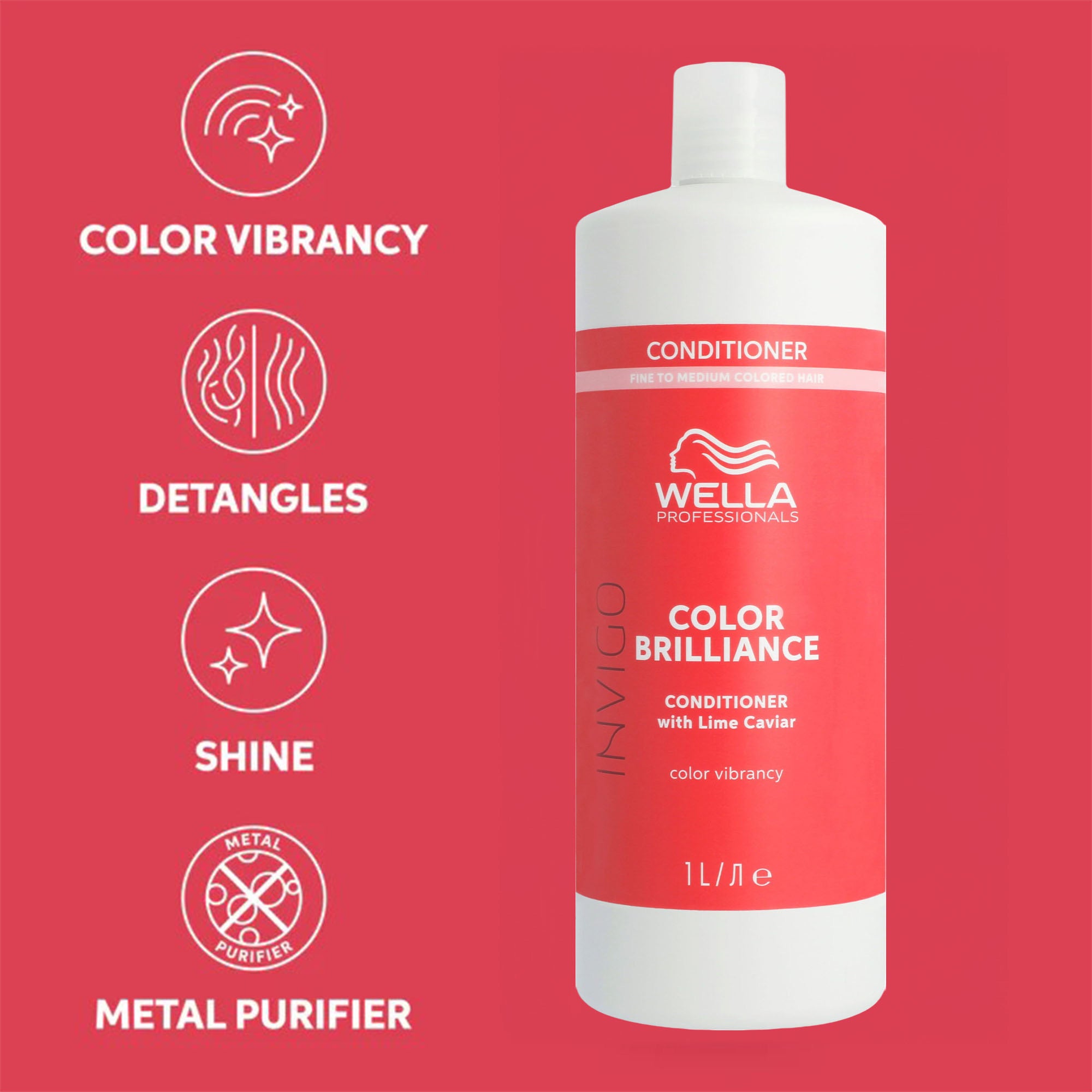 Wella Professionals - Invigo Color Brilliance Conditioner Fine 1000ml