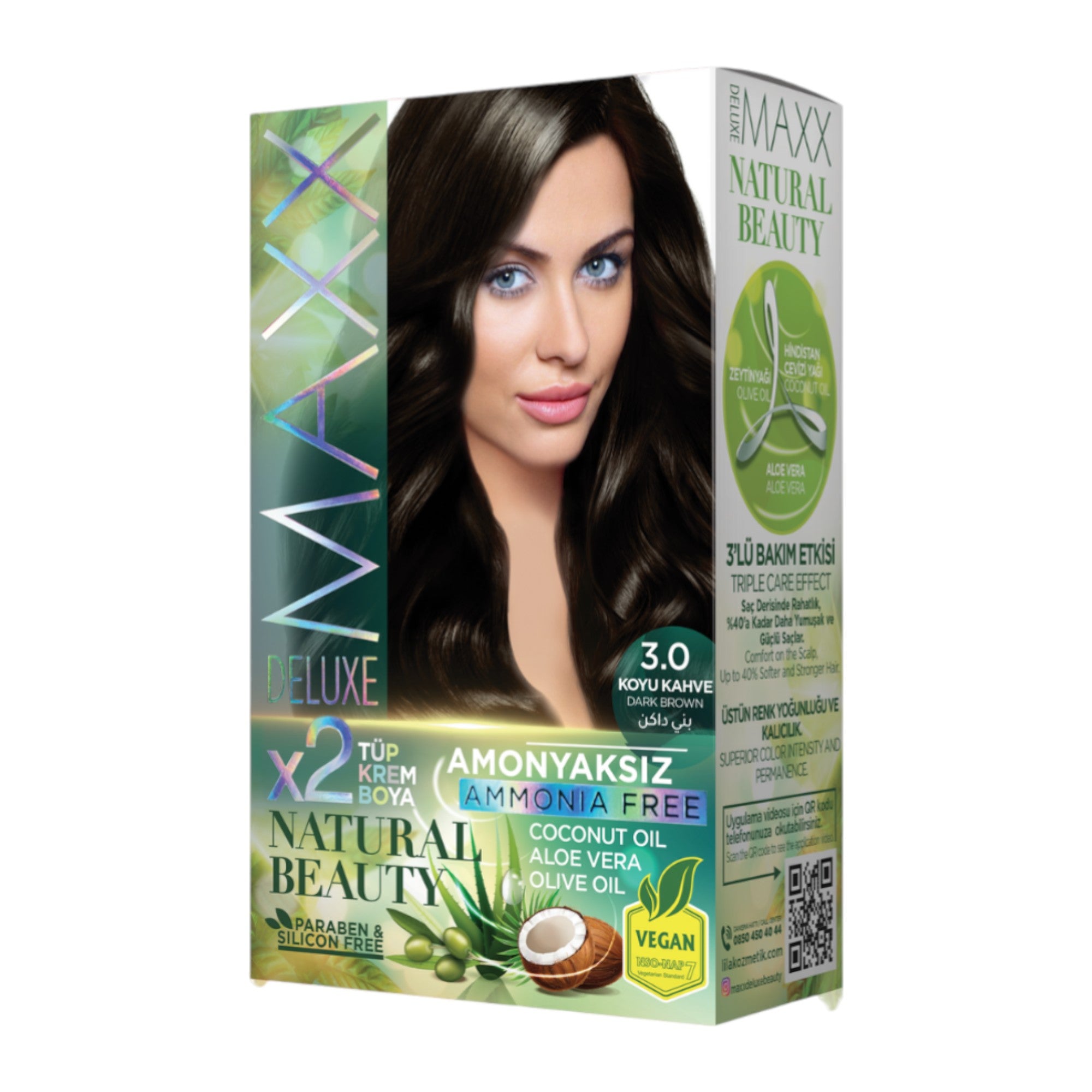 Maxx Deluxe - Natural Beauty Hair Colour Ammonia Free (2 Applications)