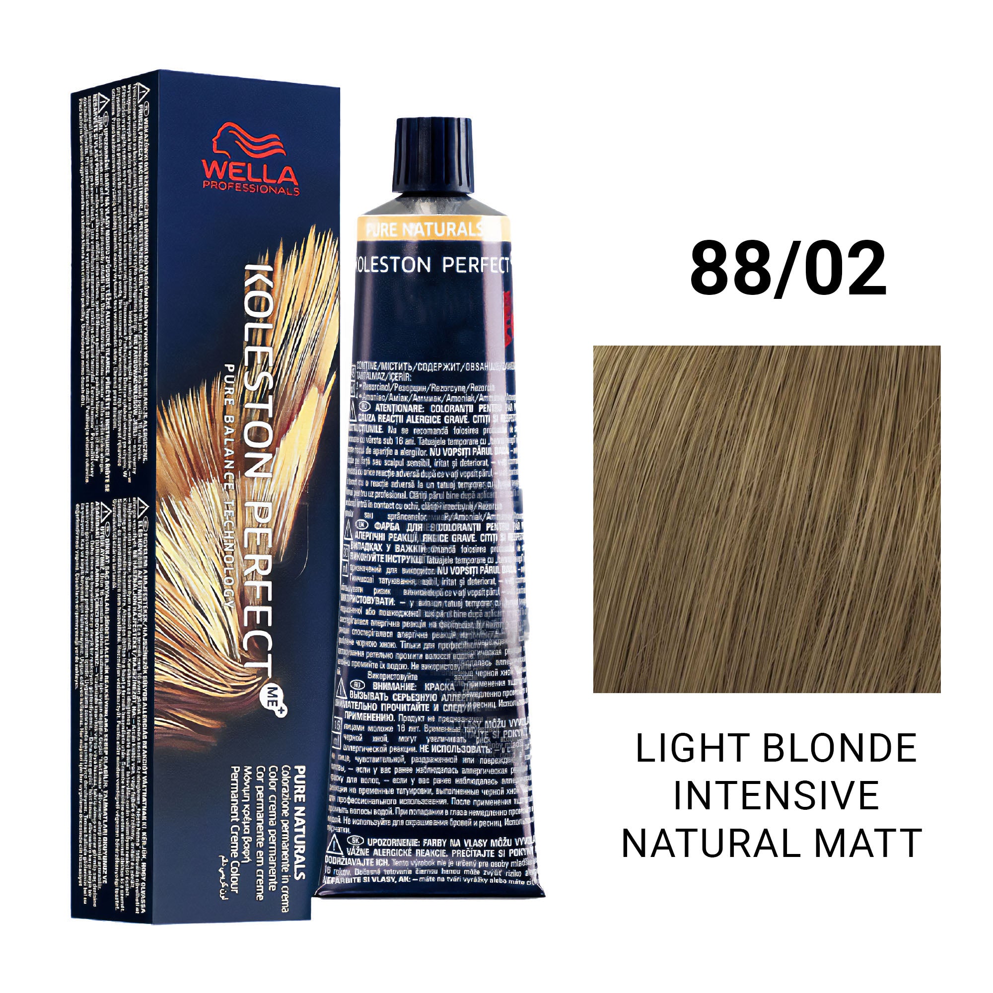 Wella Professionals - Koleston Perfect Me+ 88/02 Light Blonde Intensive Natural Matt 60ml