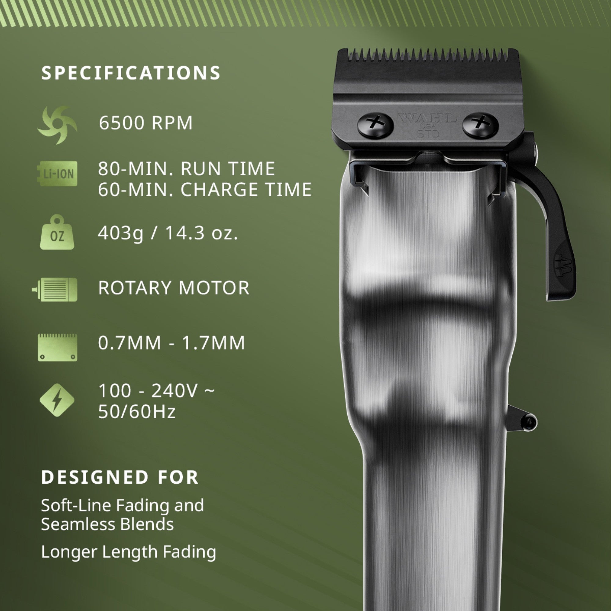Wahl - Legend+ Olive Limited Edition Cordless Clipper