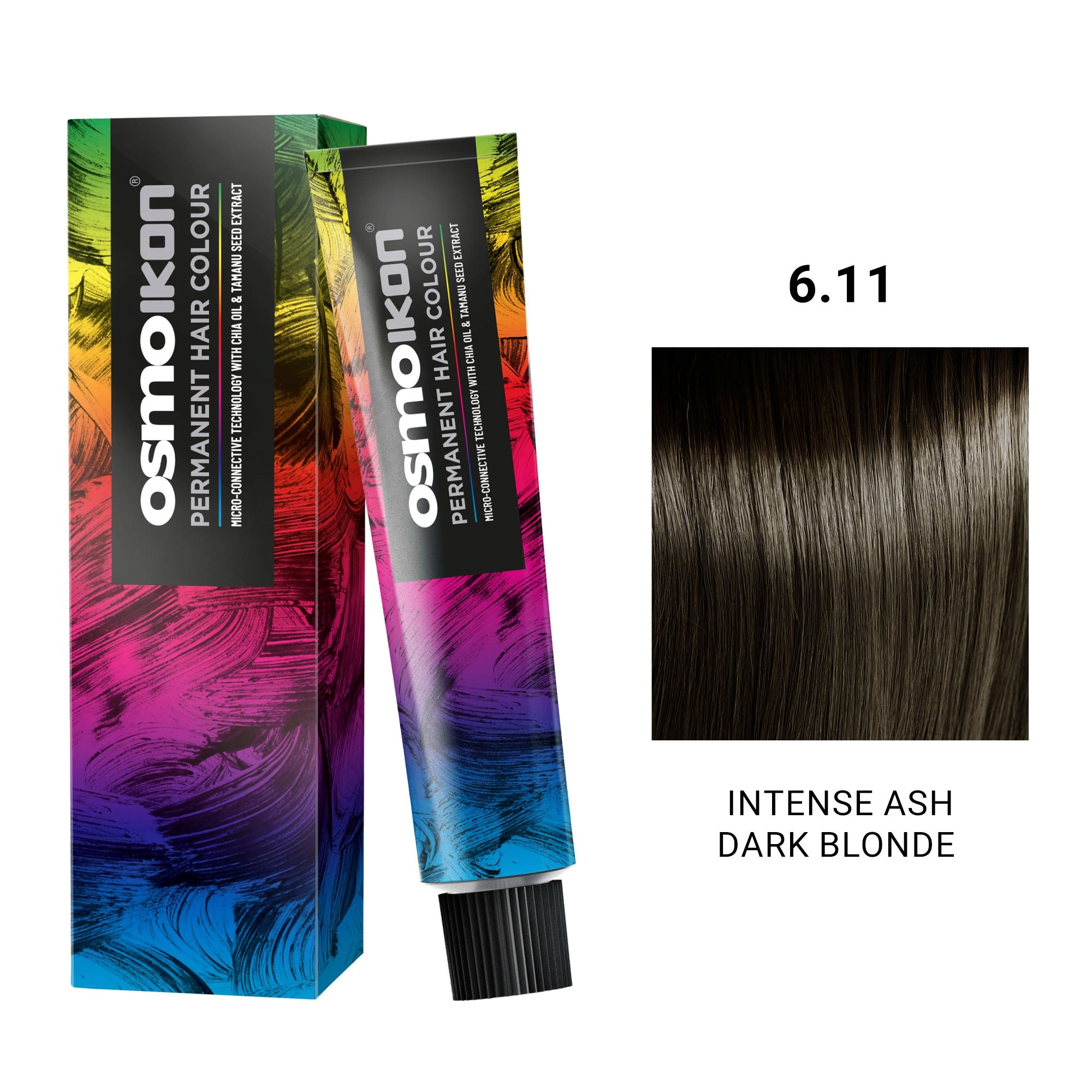 Osmo - Ikon Permanent Hair Colour 6.11 Intense Ash Dark Blonde 100ml