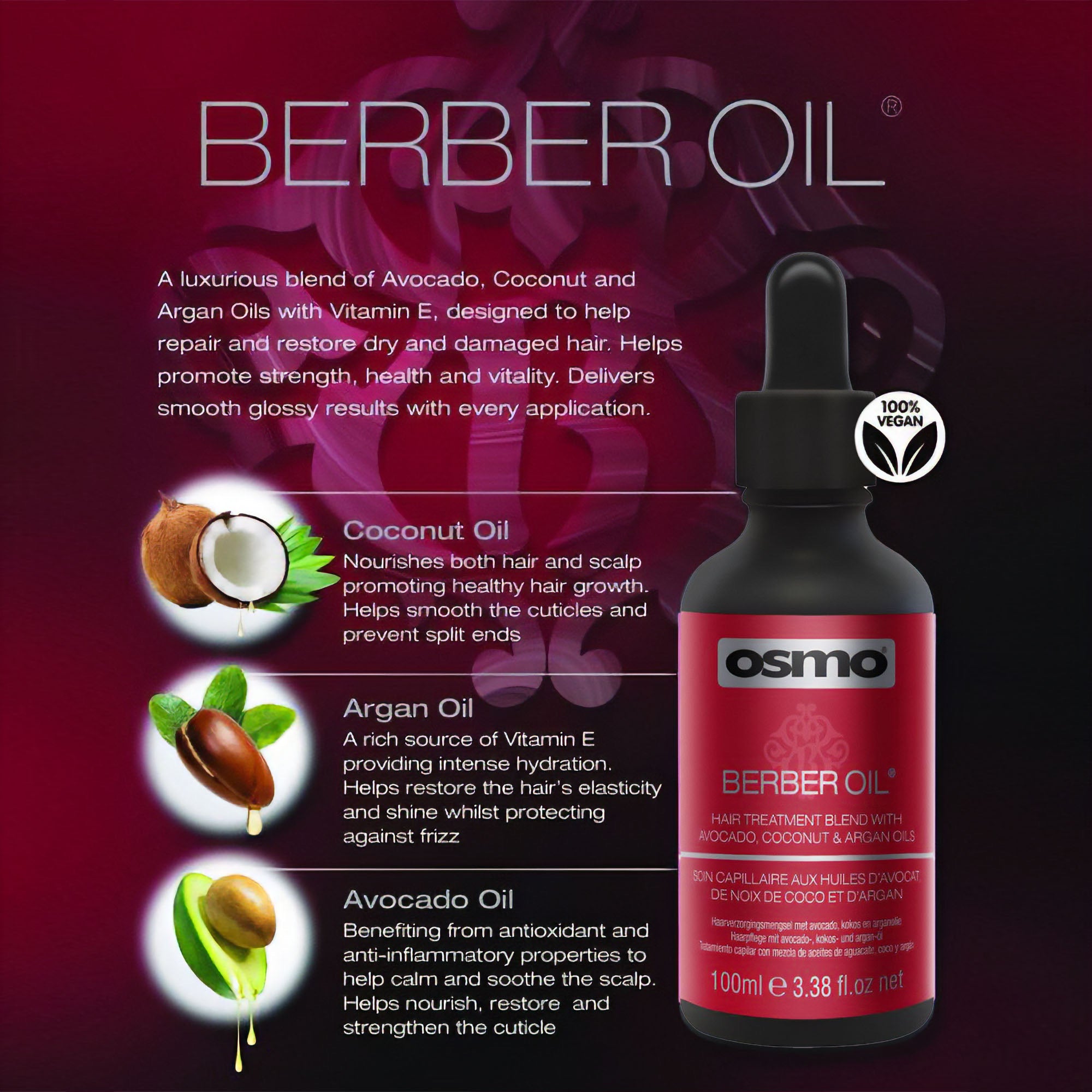 Osmo -  Berber Oil Hair Treatment 100ml