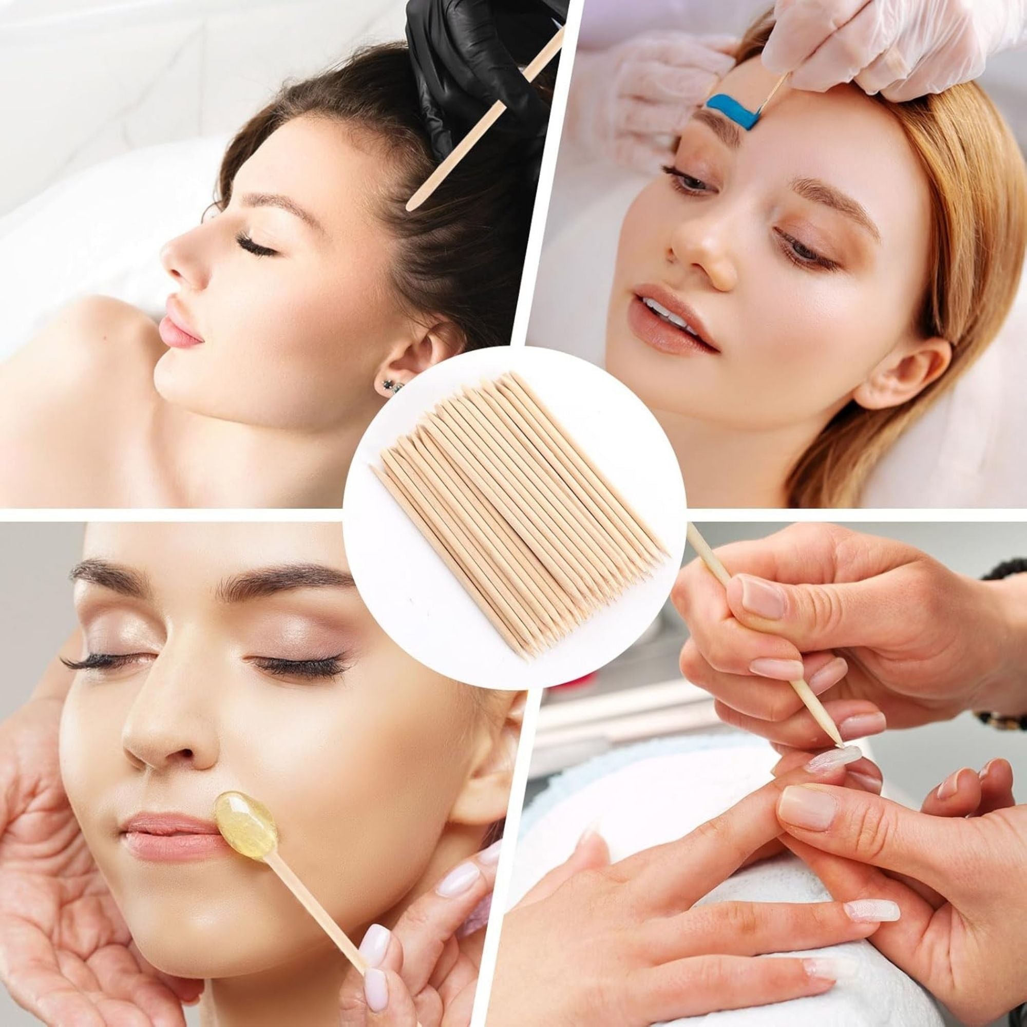 SalonServe - Wooden Manicure Sticks 15cm (100 Pack)