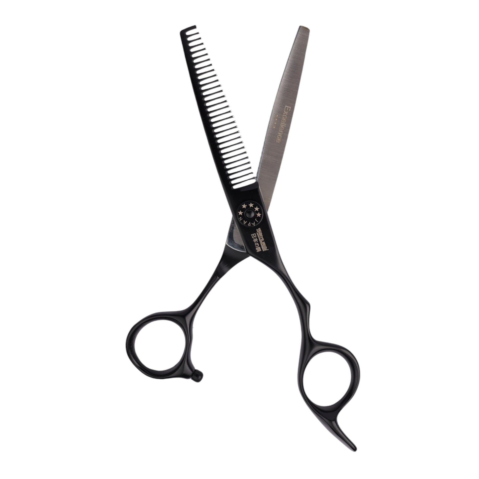 Samurai - 100-610BK Classic Pro Black Titanium Thinning Scissors 6 Inch (16cm)