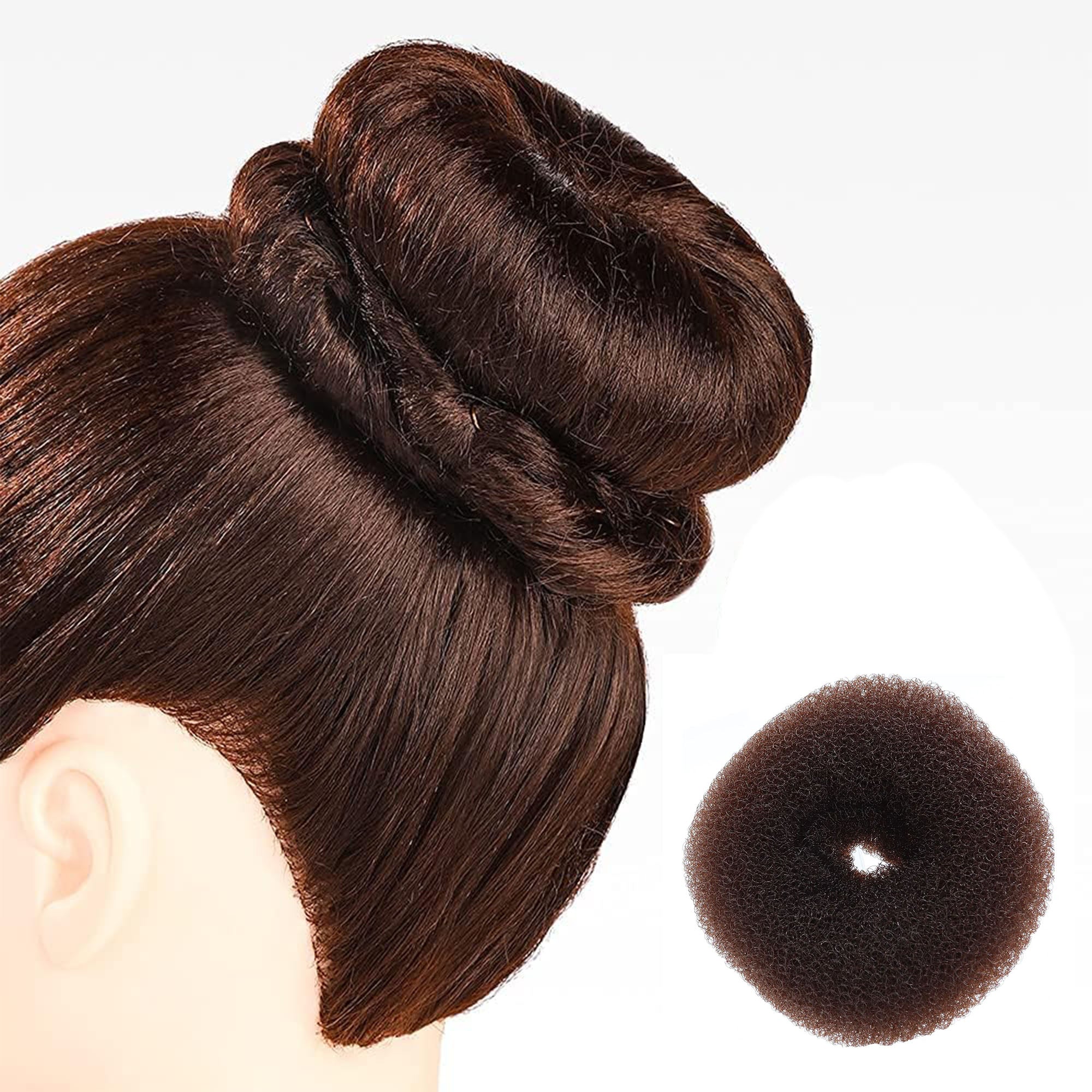 Hair Tools - Bun Ring Brown 8cm