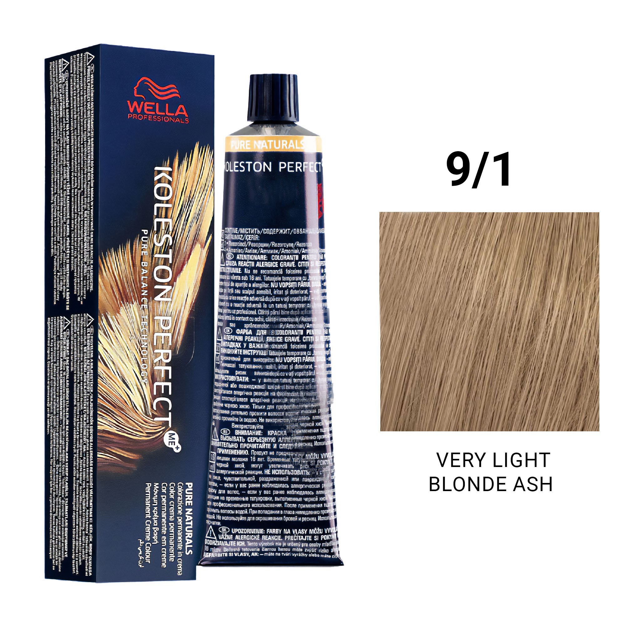 Wella Professionals - Koleston Perfect Me+ 9/1 Very Light Blonde Ash 60ml