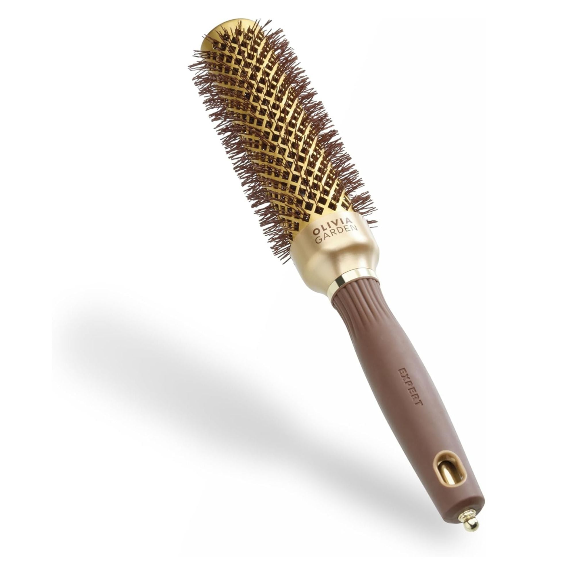 Olivia Garden - Expert Blowout Shine Wavy Bristles Gold & Brown 35mm