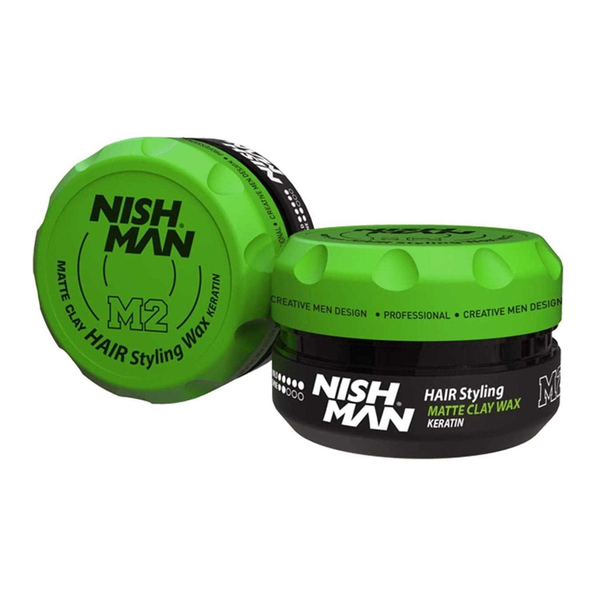 Nishman - Hair Styling Wax M2 Matte Clay Keratin 100ml