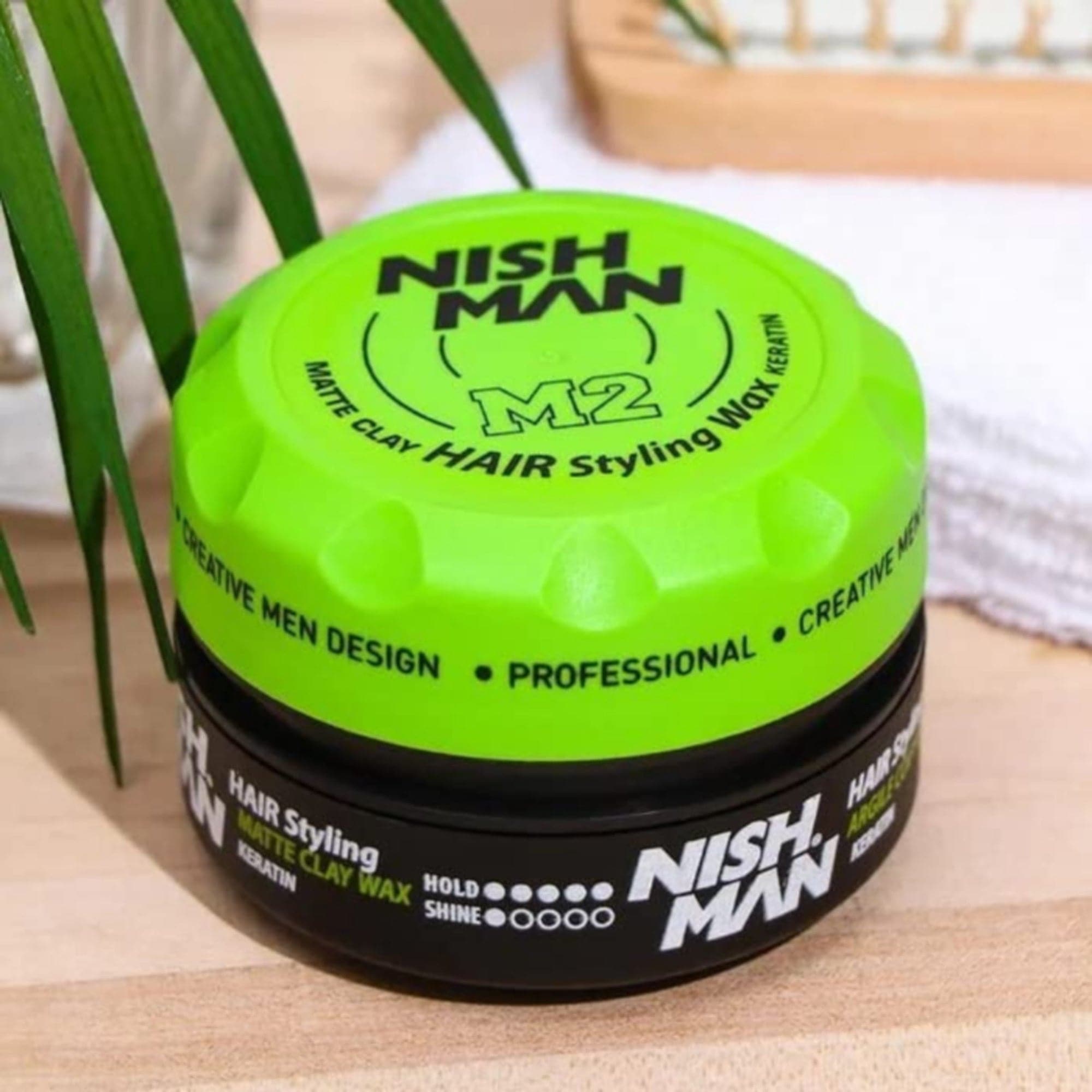 Nishman - Hair Styling Wax M2 Matte Clay Keratin 100ml