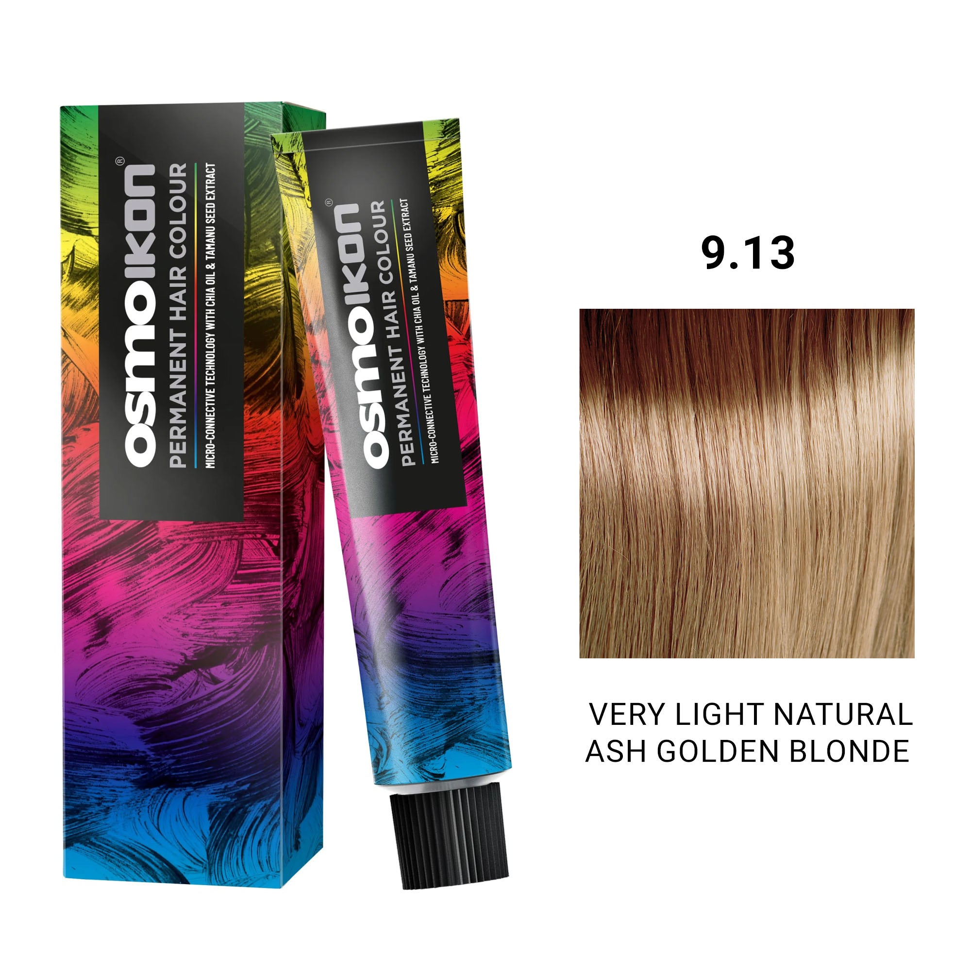 Osmo - Ikon Permanent Hair Colour 9.13 Very Light Natural Ash Golden Blonde 100ml