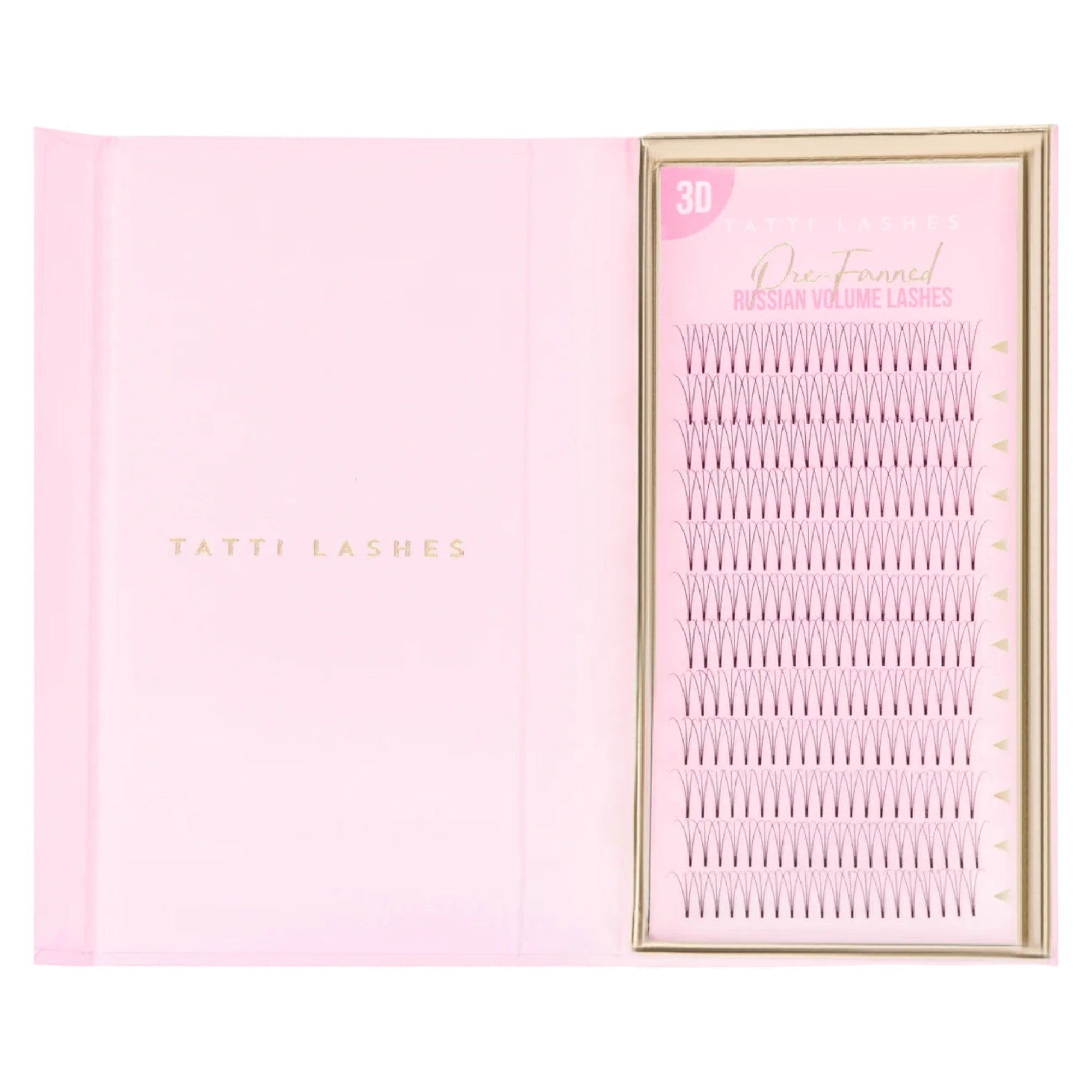 Tatti Lashes - 3D Pre-Fanned Russian Volume  Lashes 0.10 C Curl (10-16mm)