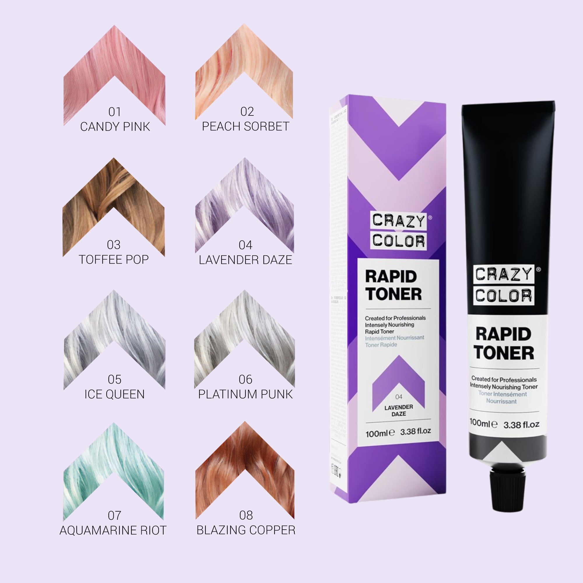 Crazy Color - Rapid Toner Lavender Daze 04 100ml