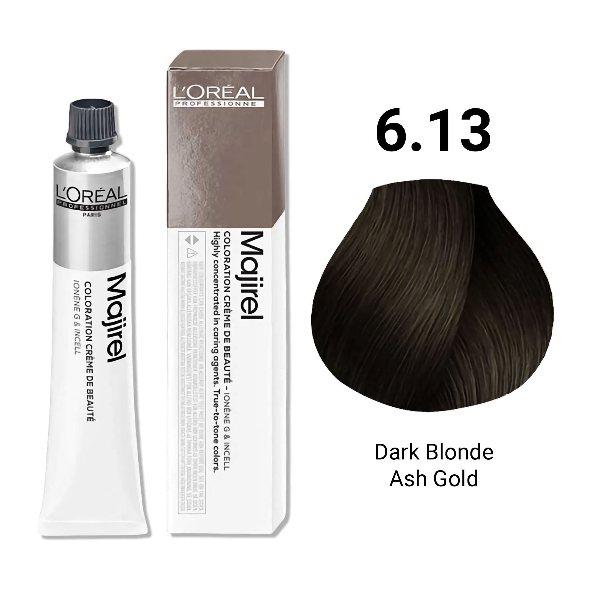 Loreal Professionnel - Majirel Permanent Hair Colour 6.13 Dark Blonde Ash Gold 50ml