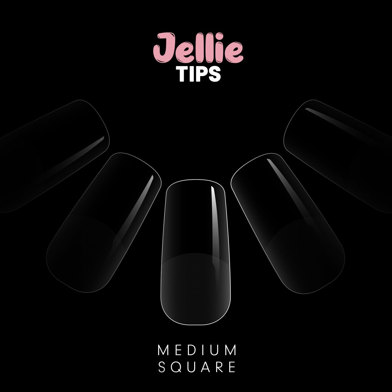 Halo - Jellie Nail Tips Square 0-11 Sizes