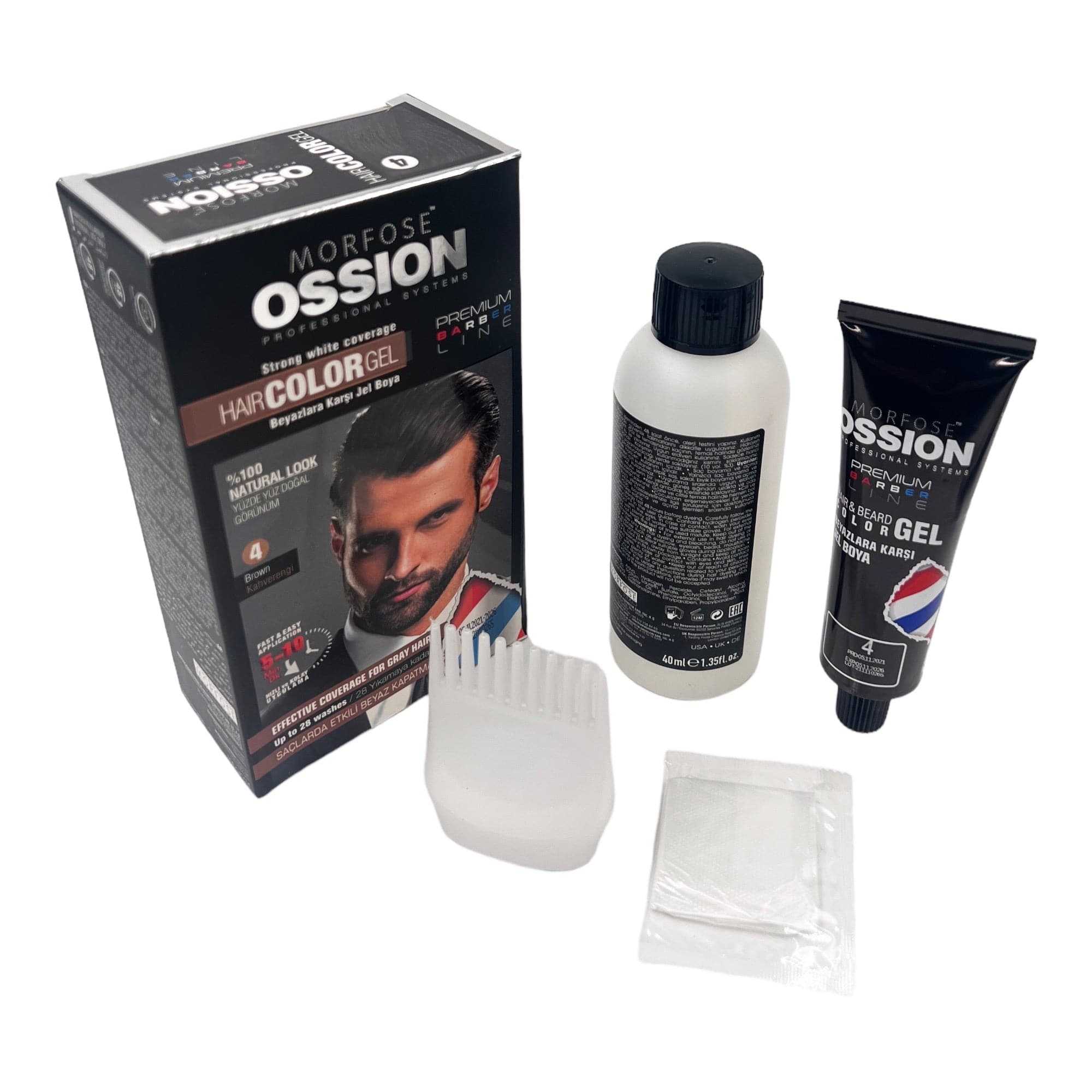 Morfose - Ossion Hair Color Gel 4 Brown 40ml