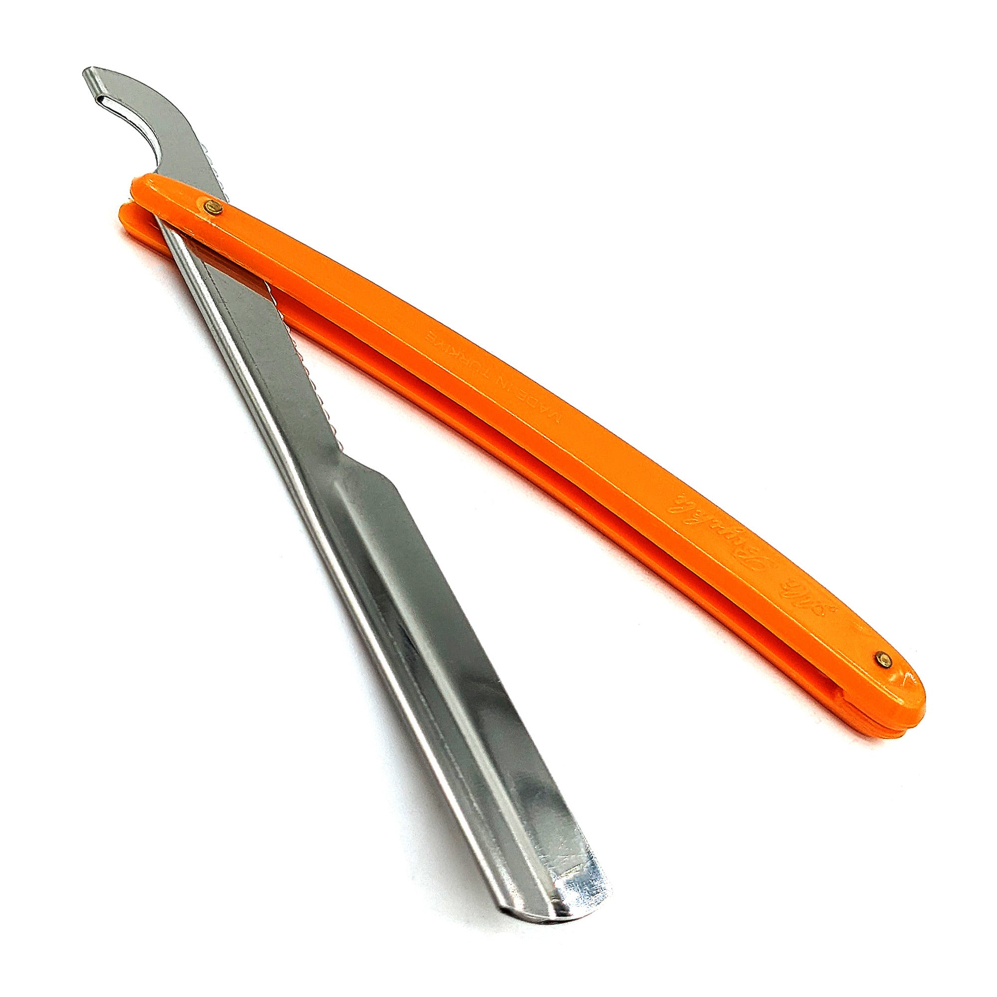 Ali Biyikli - Cut Throat Straight Razor Barber Style Orange 22cm