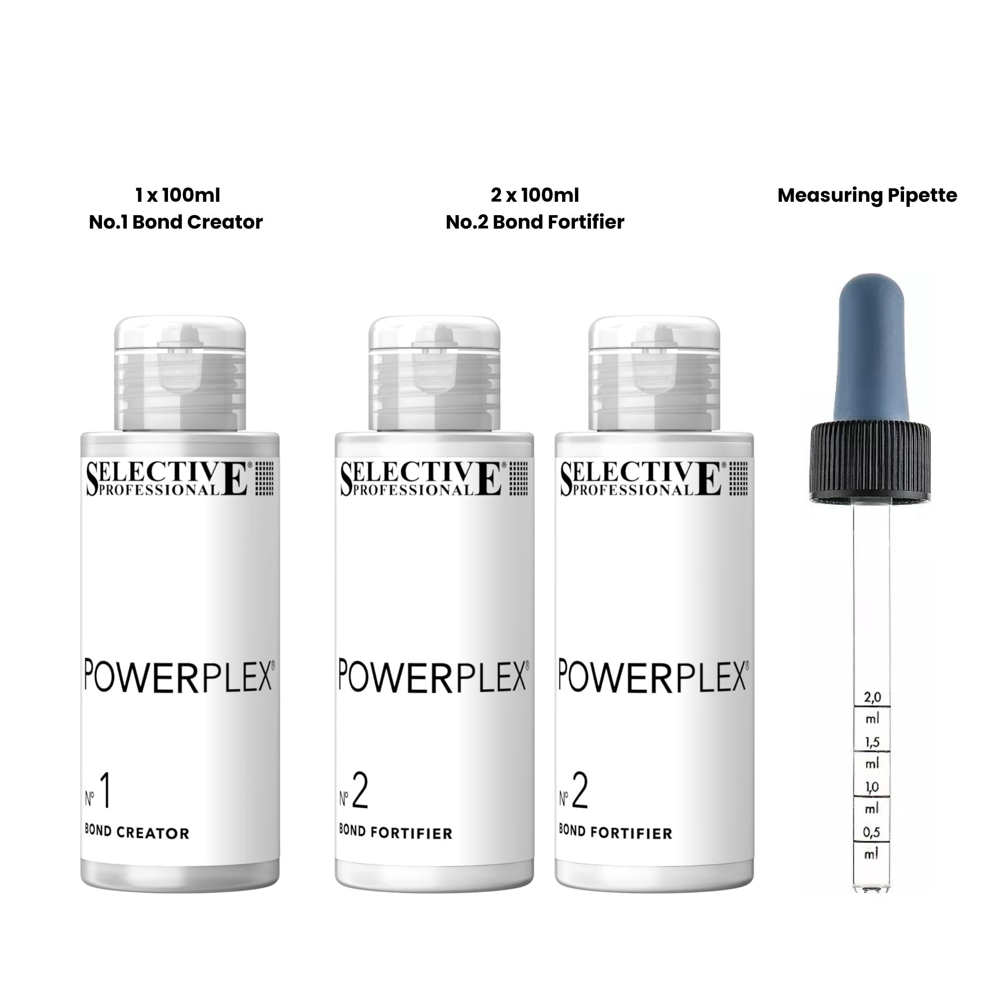 Selective Professional - Powerplex Kit (1 x 100ml No.1 Bond Creator & 2 x 100ml No.2 Bond Fortifier)