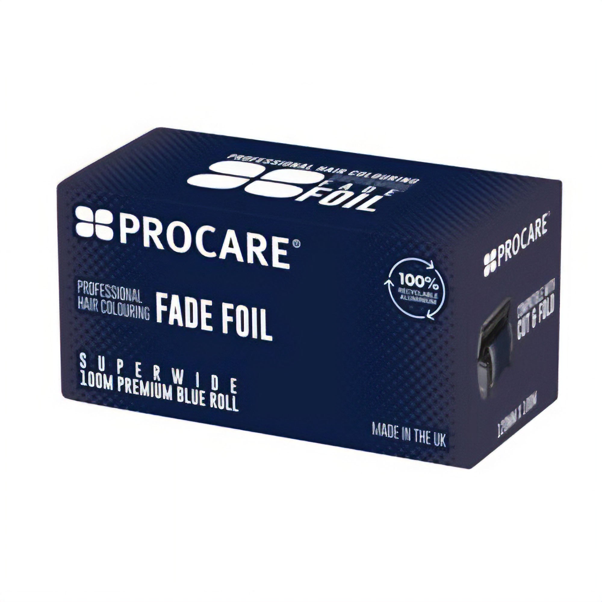 Procare - Premium Superwide Blue Fade Hair Foil Roll 120mm x 100m