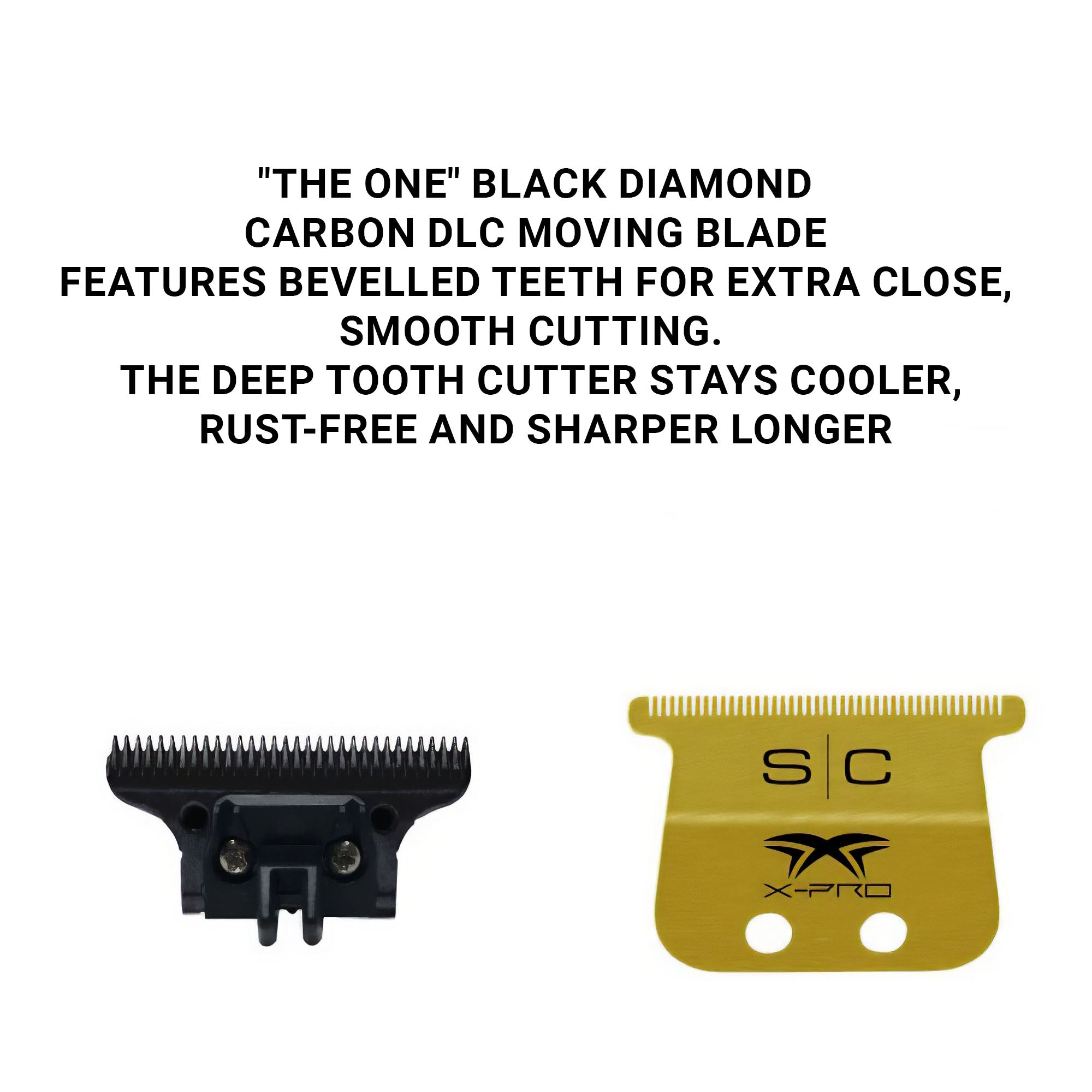 Stylecraft - SC Trimmer Blade Wide Gold X-Pro Fixed With THE ONE Moving DLC Deep Tooth Cutter