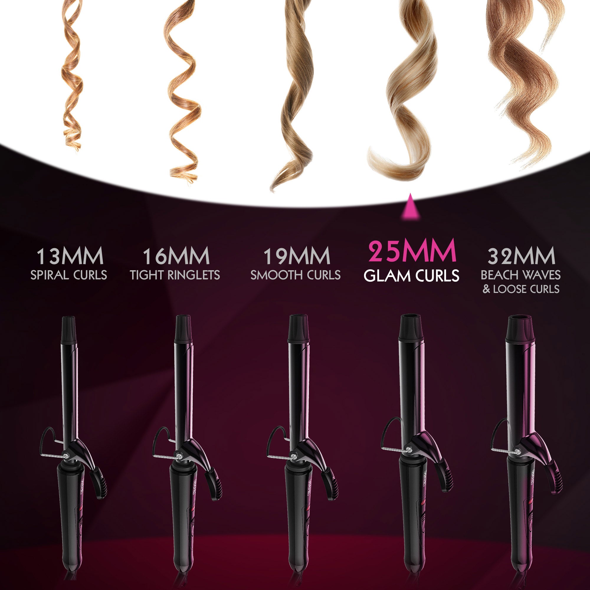 Wahl - Curling Tong Glam Curls 25mm