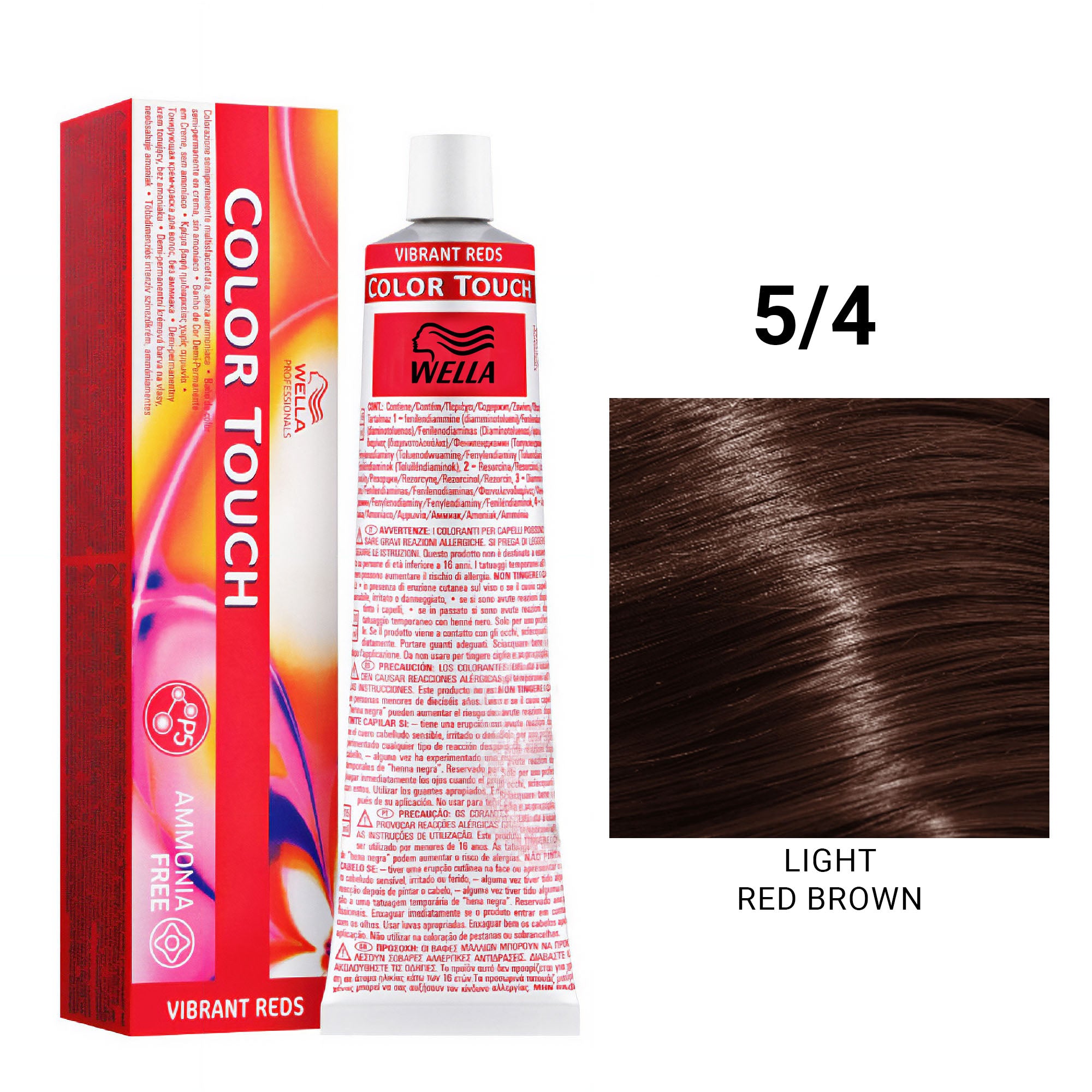 Wella Professionals - Color Touch 5/4 Light Red Brown 60ml