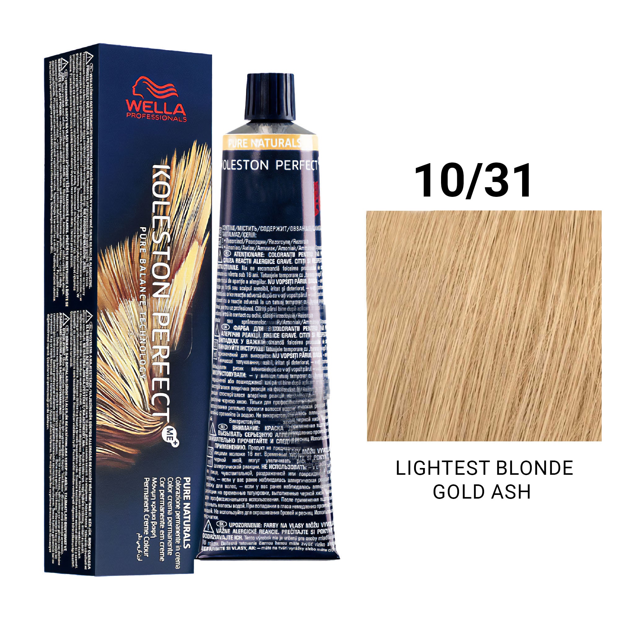 Wella Professionals - Koleston Perfect Me+ 10/31 Lightest Blonde Gold Ash 60ml