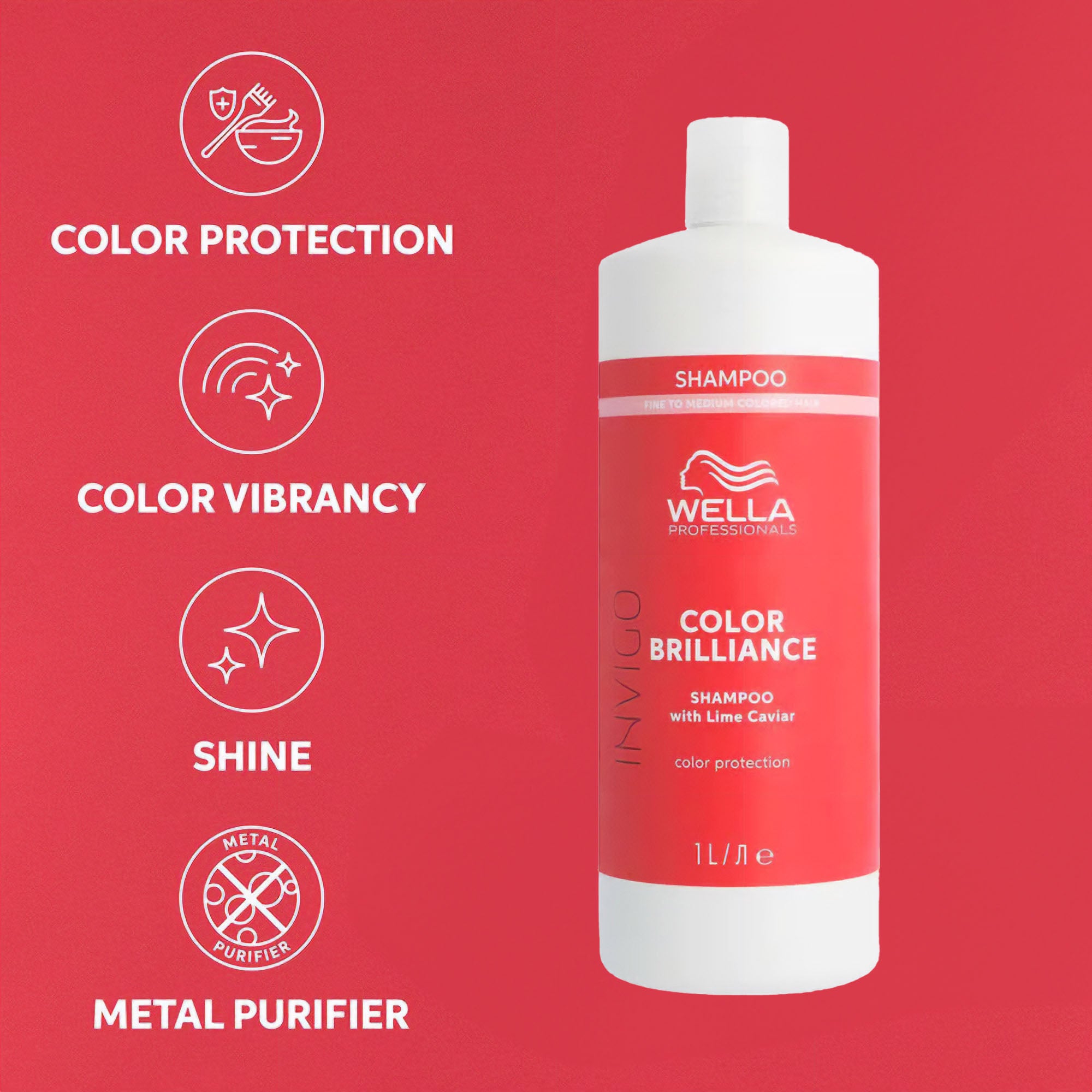 Wella Professionals - Invigo Color Brilliance Shampoo Fine 1000ml