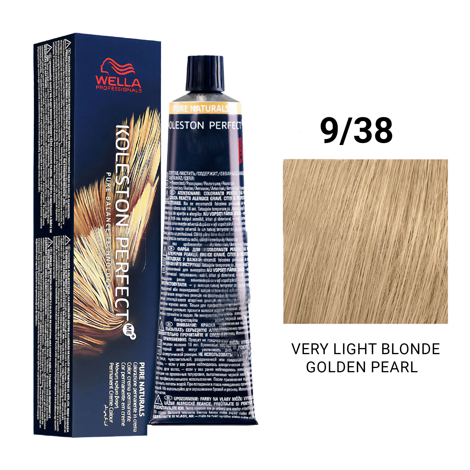 Wella Professionals - Koleston Perfect Me+ 9/38 Very Light Blonde Golden Pearl 60ml