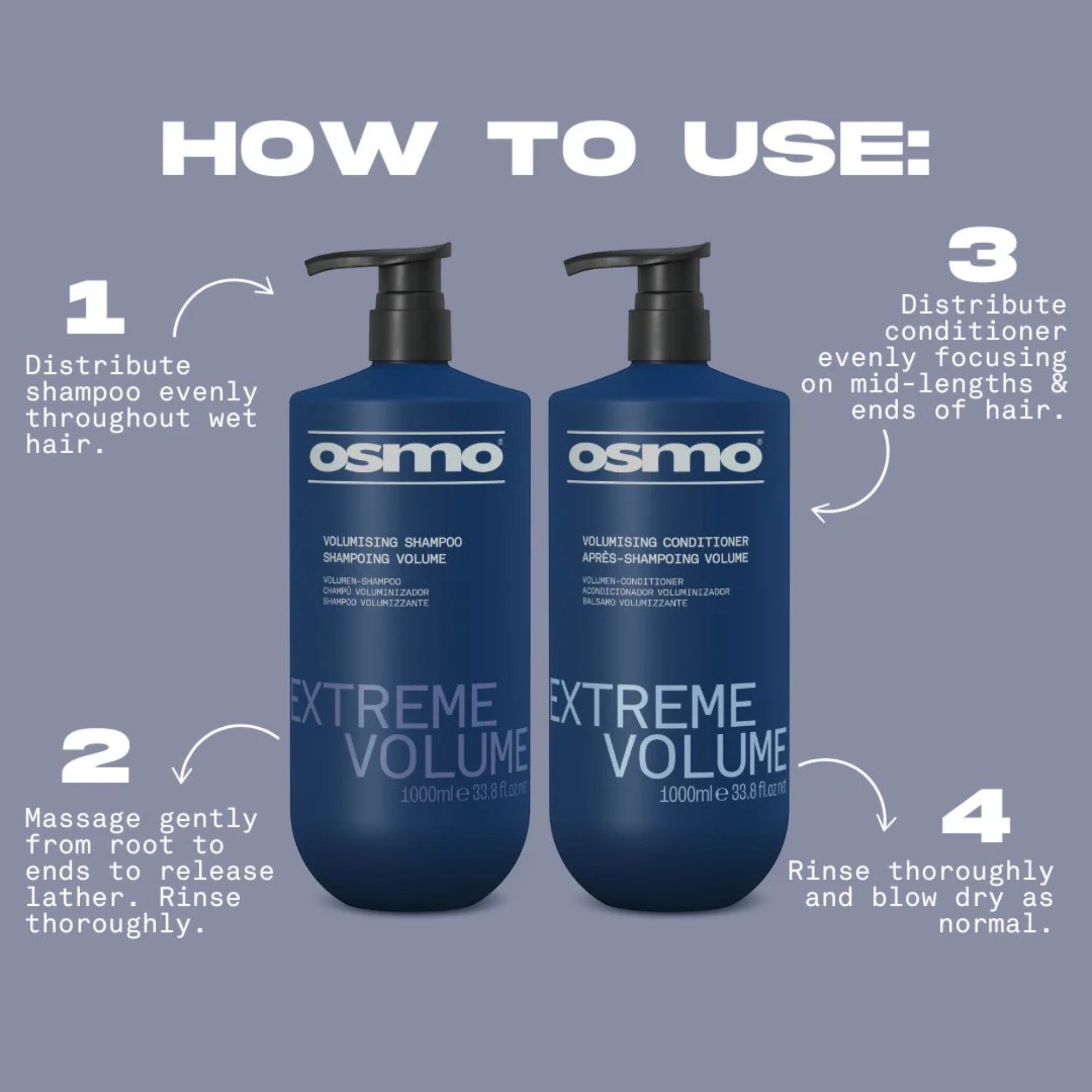 Osmo - DUO Extreme Volume Shampoo & Conditioner
