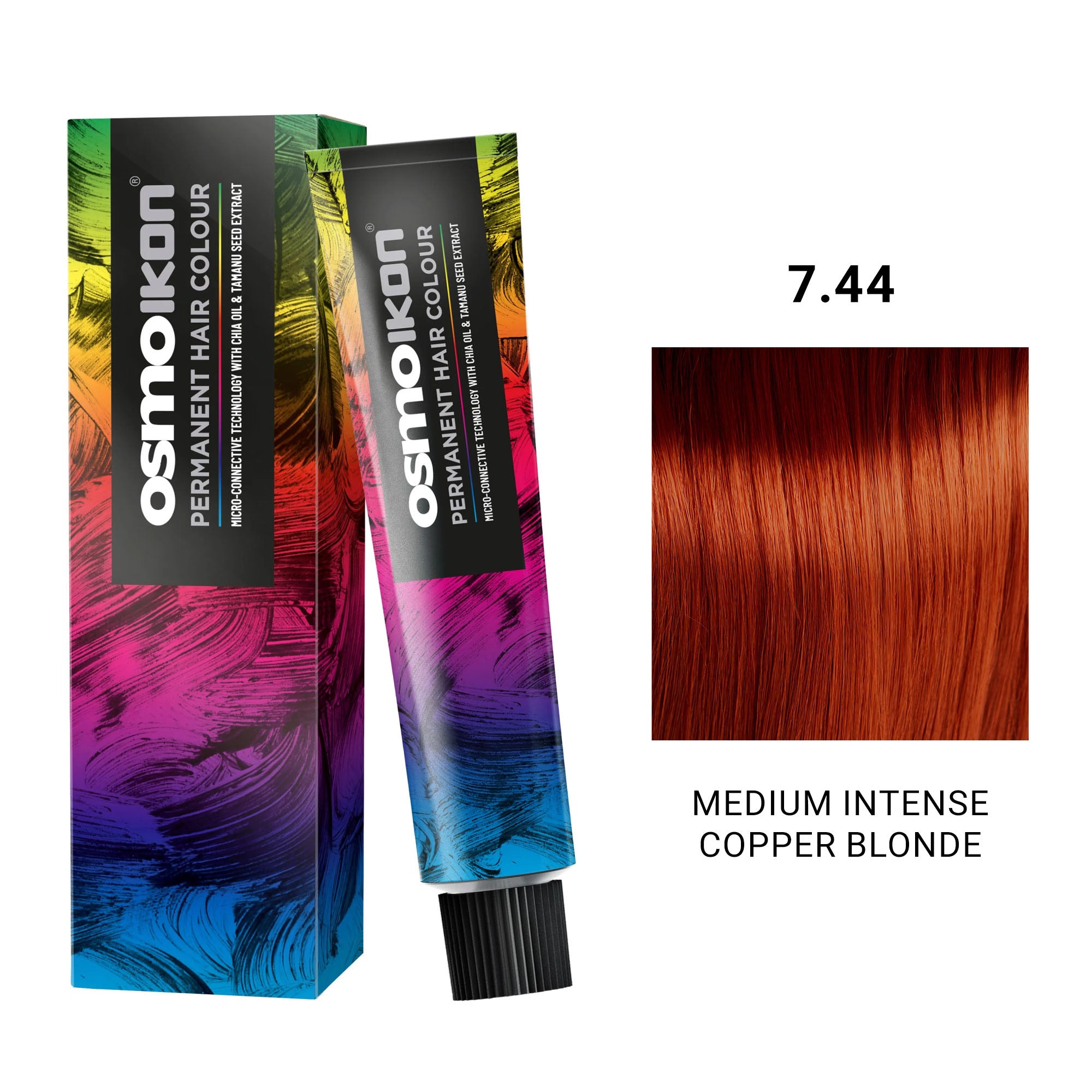 Osmo - Ikon Permanent Hair Colour 7.44 Medium Intense Copper Blonde 100ml