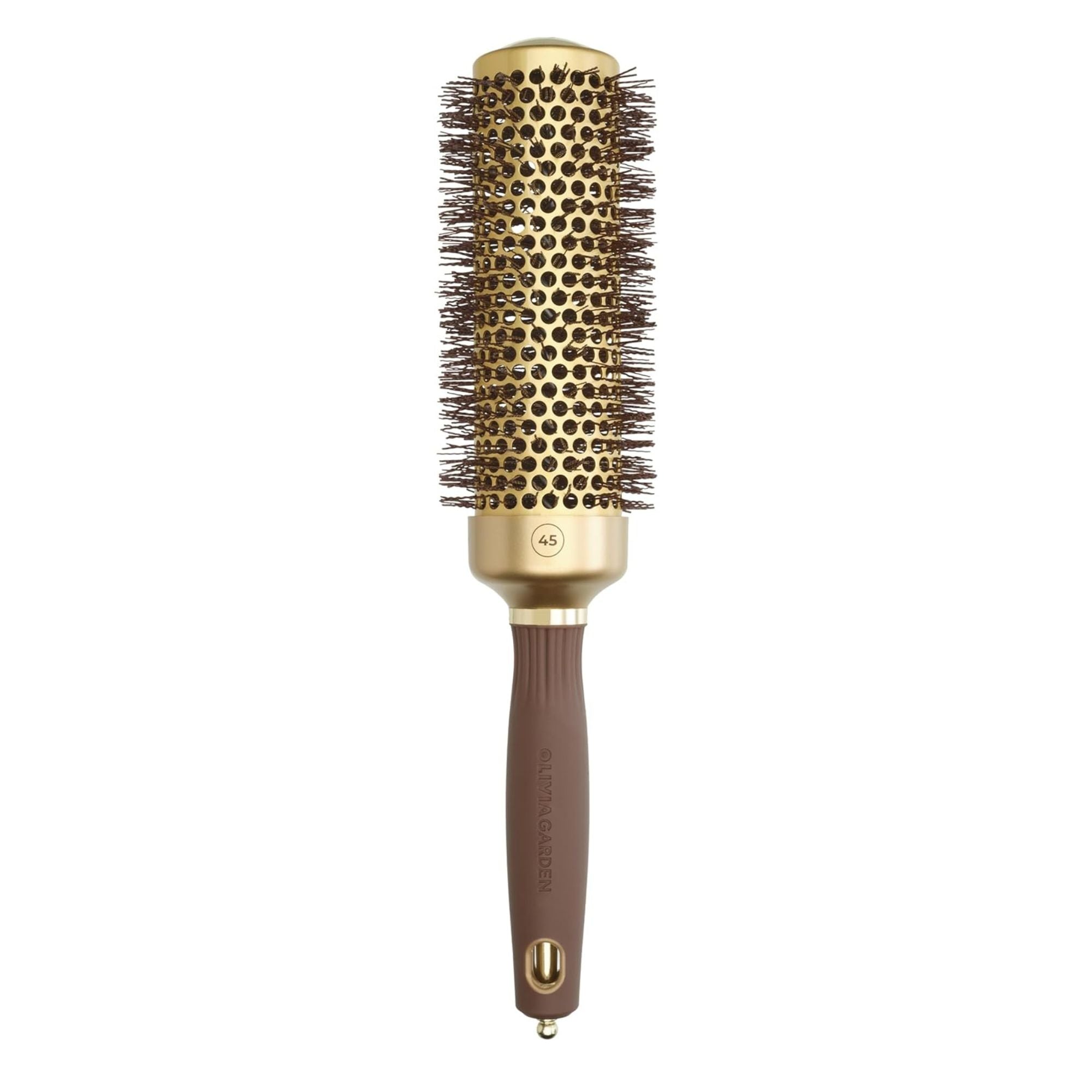 Olivia Garden - Expert Blowout Shine Wavy Bristles Gold & Brown 45mm