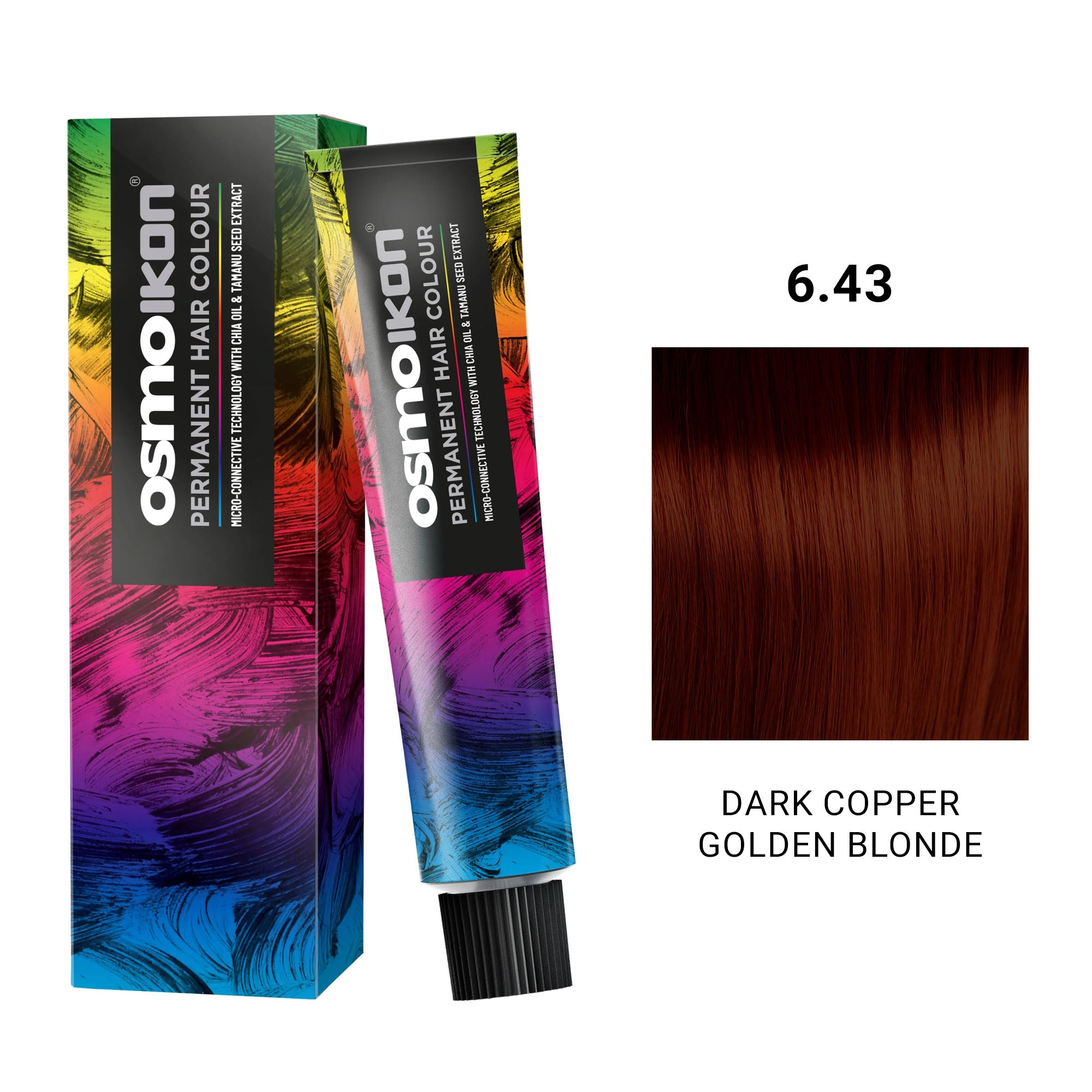 Osmo - Ikon Permanent Hair Colour 6.43 Dark Copper Golden Blonde 100ml