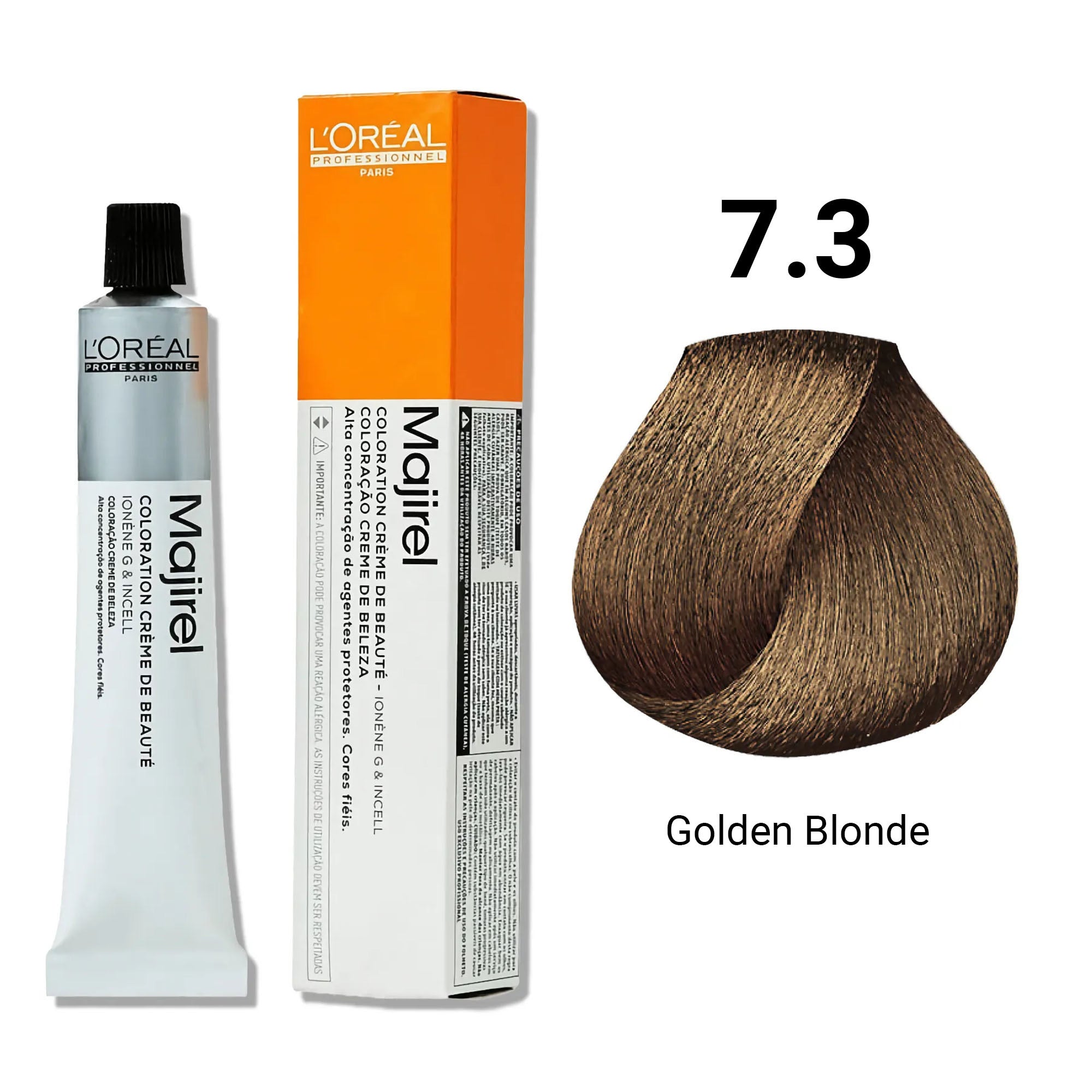 Loreal Professionnel - Majirel Permanent Hair Colour 7.3 Golden Blonde 50ml