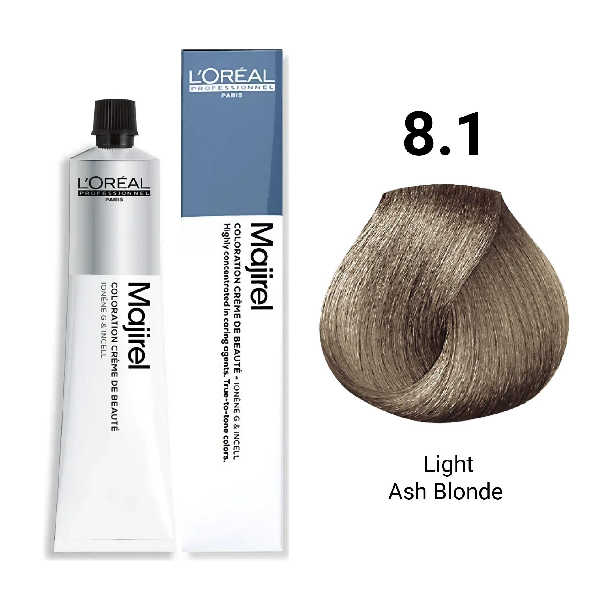 Loreal Professionnel - Majirel Permanent Hair Colour 8.1 Light Ash Blonde 50ml