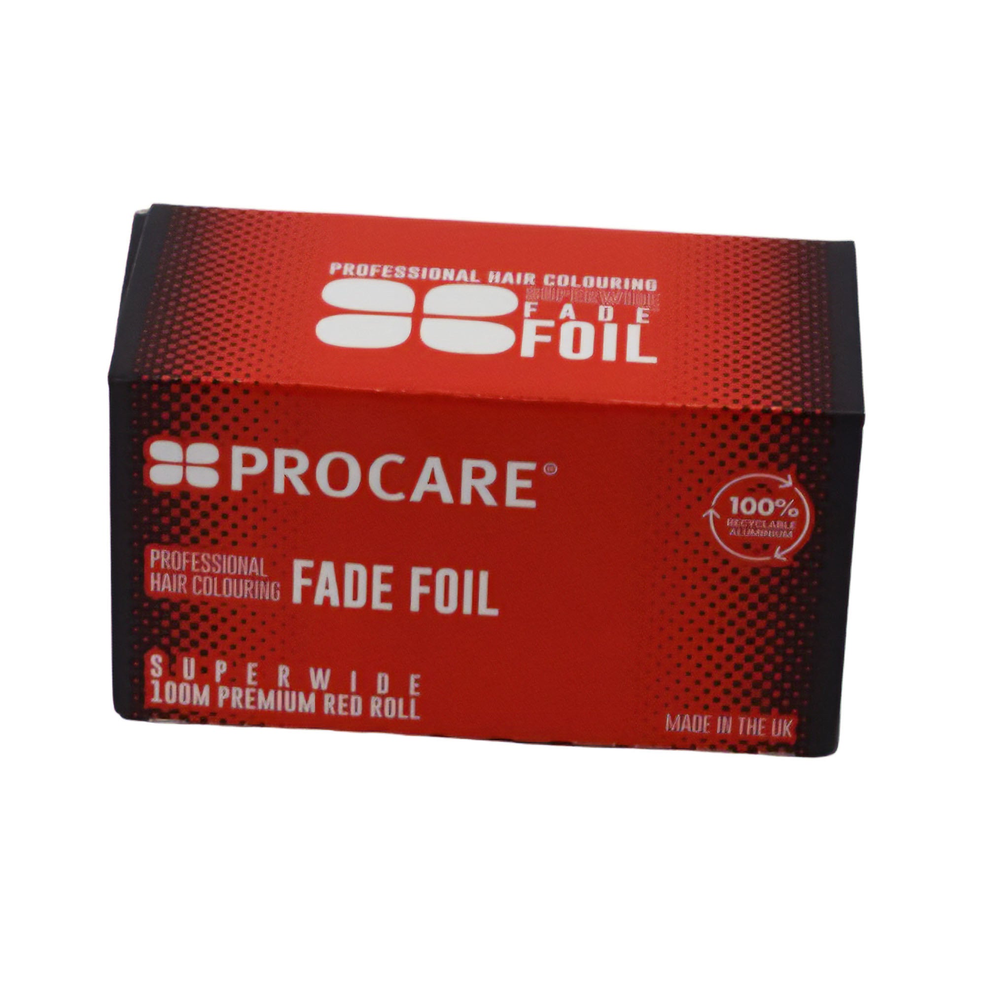 Procare - Premium Superwide Red Fade Hair Foil Roll 120mm x 100m