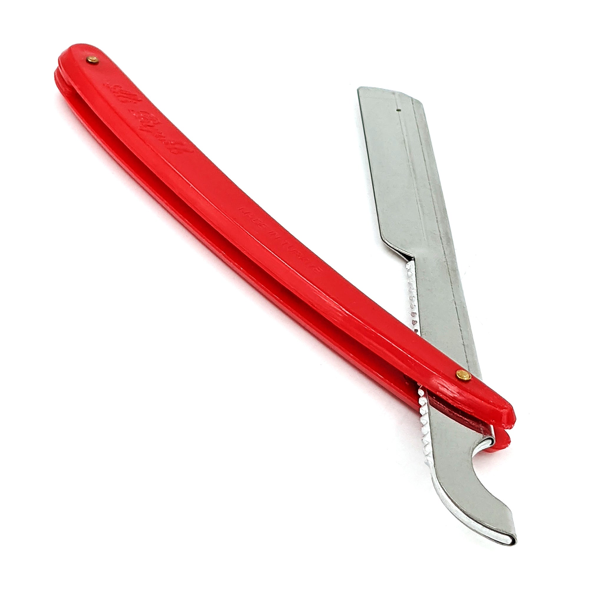 Ali Biyikli - Cut Throat Straight Razor Barber Style Red 22cm