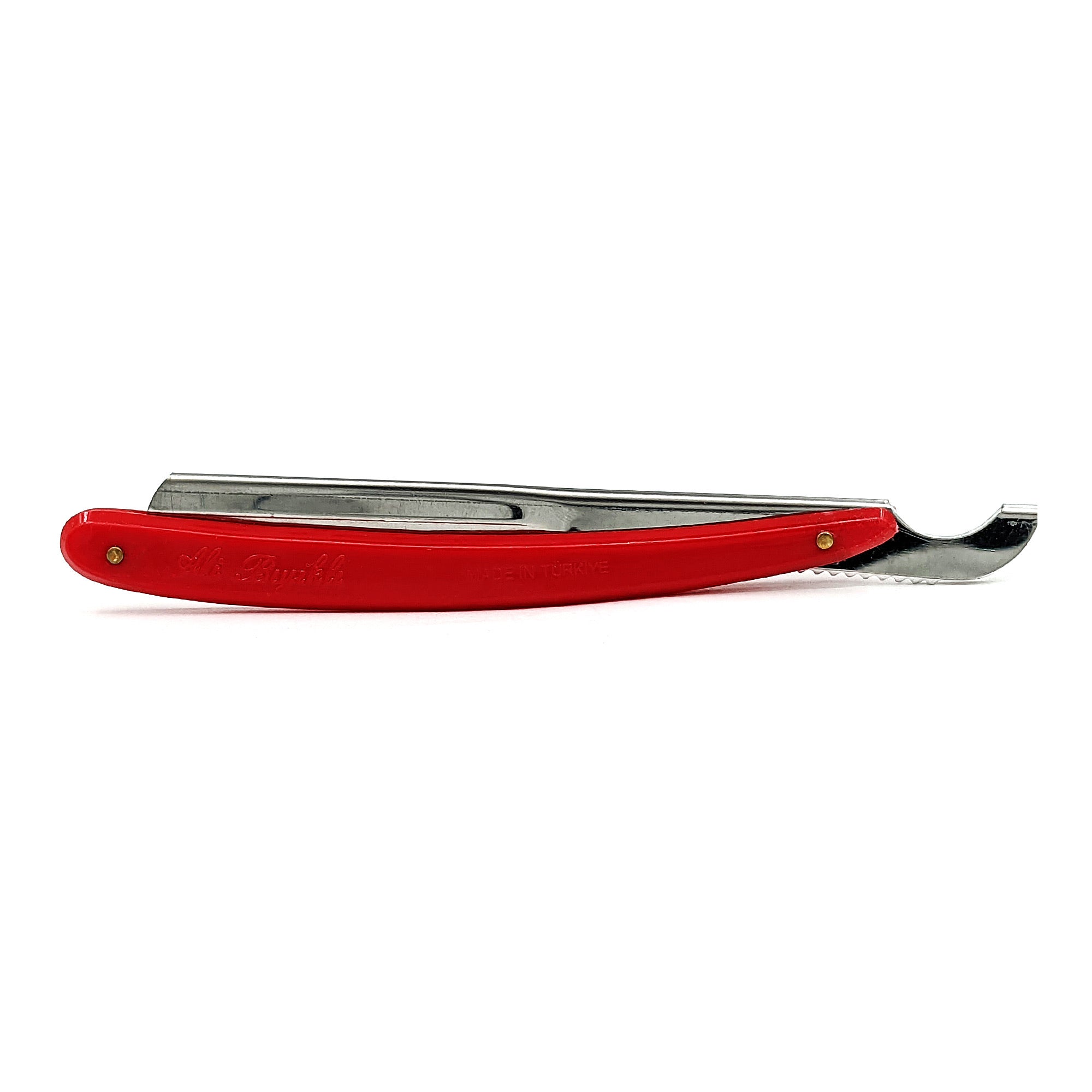 Ali Biyikli - Cut Throat Straight Razor Barber Style Red 22cm