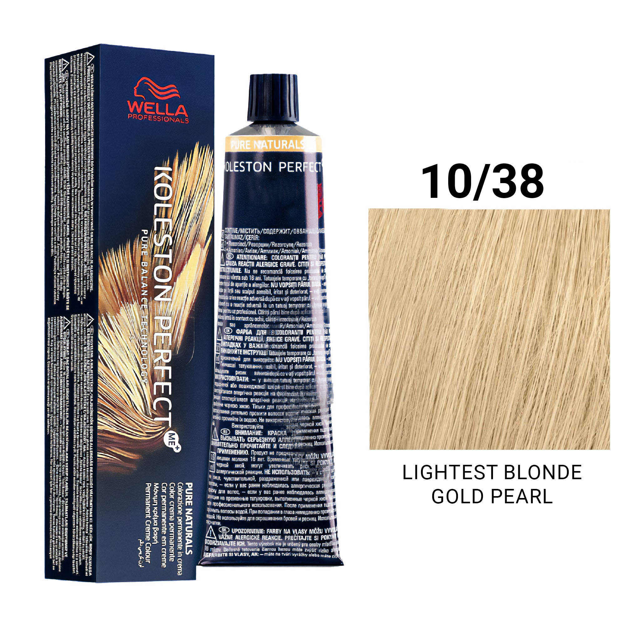 Wella Professionals - Koleston Perfect Me+ 10/38 Lightest Blonde Gold Pearl 60ml