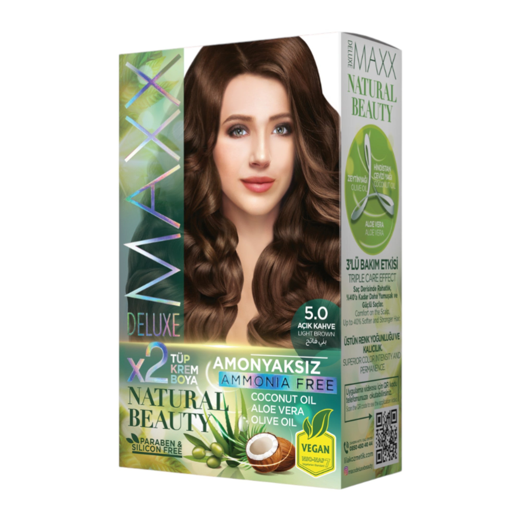 Maxx Deluxe - Natural Beauty Hair Colour Ammonia Free (2 Applications)