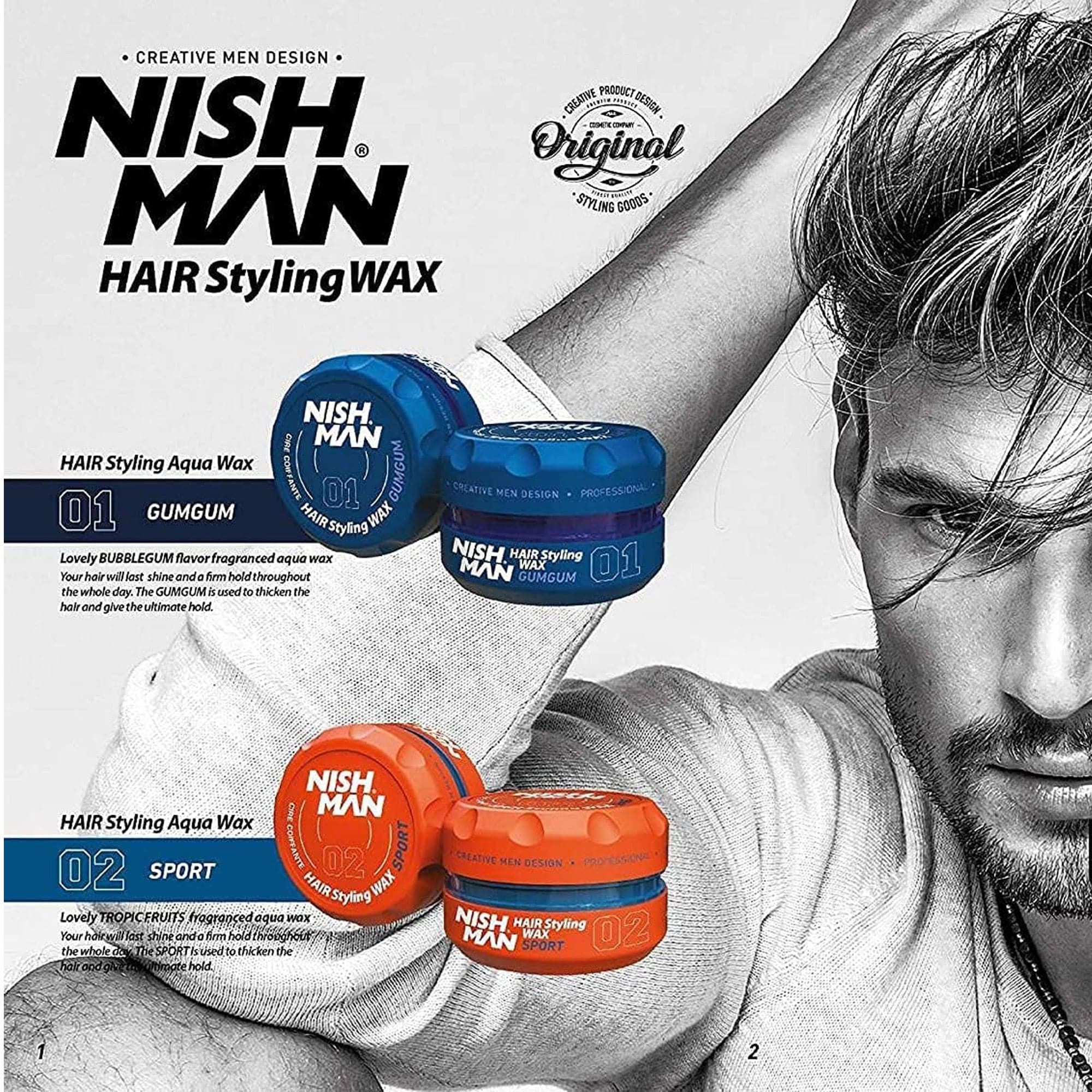 Nishman - Hair Styling Wax No.02 Sport 150ml