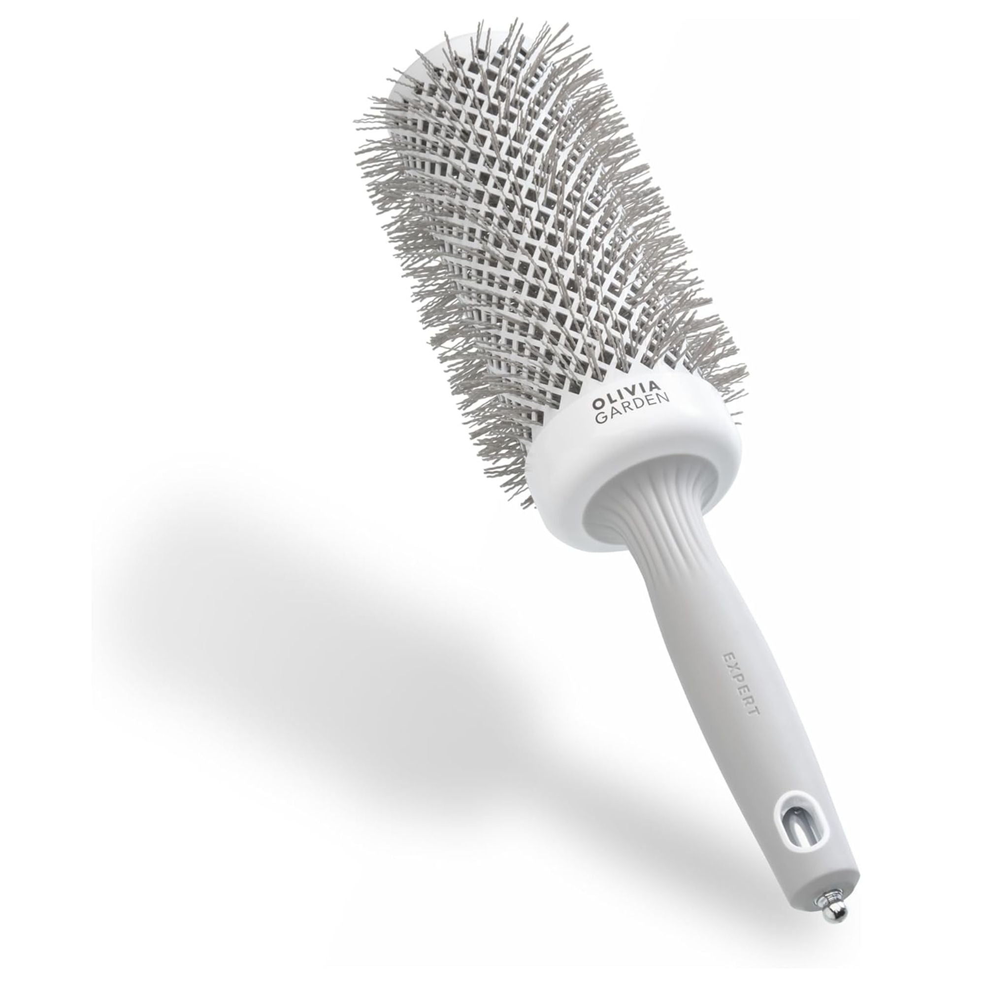 Olivia Garden - Expert Blowout Speed Wavy Bristles White & Grey 55mm