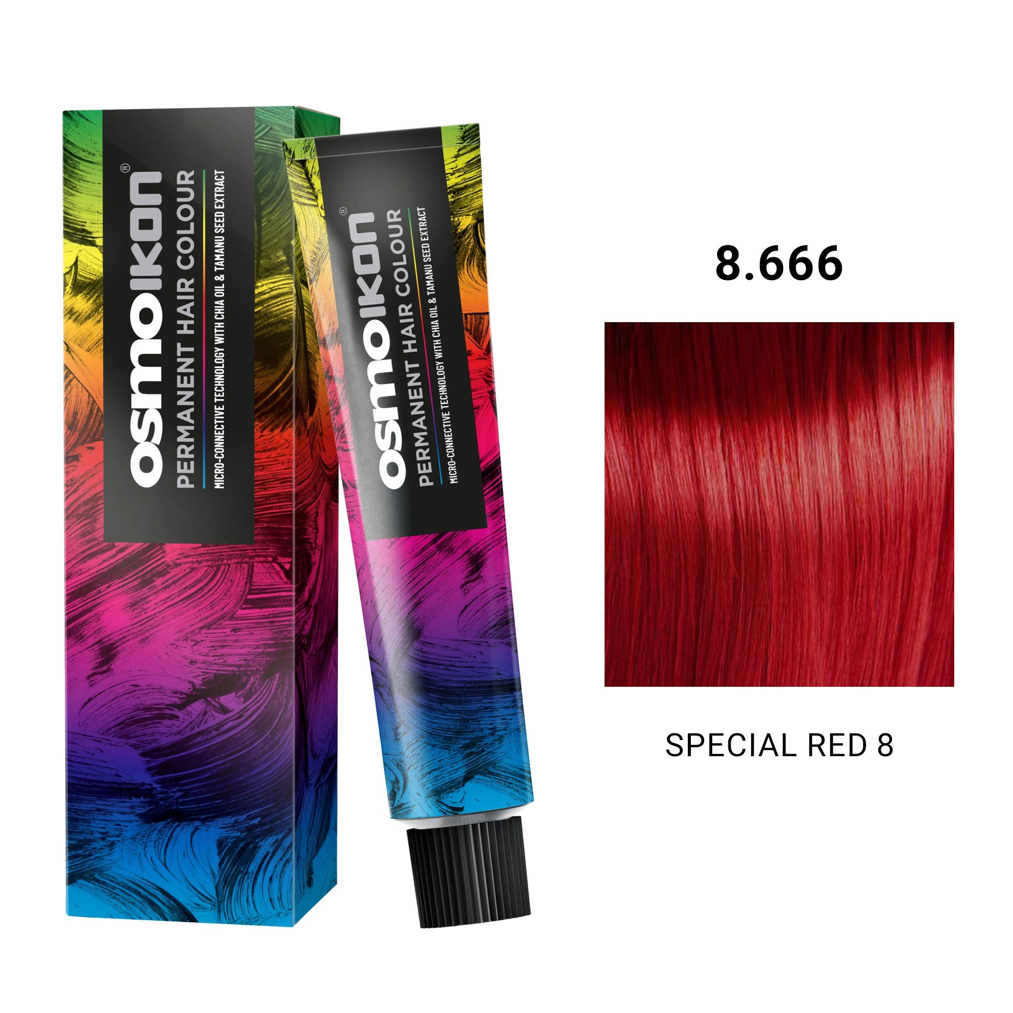 Osmo - Ikon Permanent Hair Colour 8.666 Special Red 8 100ml