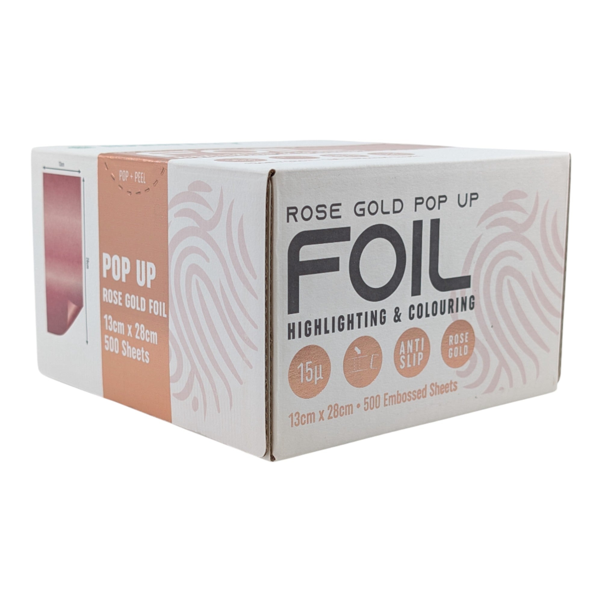 Identity - Pop Up Foil Embossed 130mm x 280mm (500 Sheets) - Rose Gold