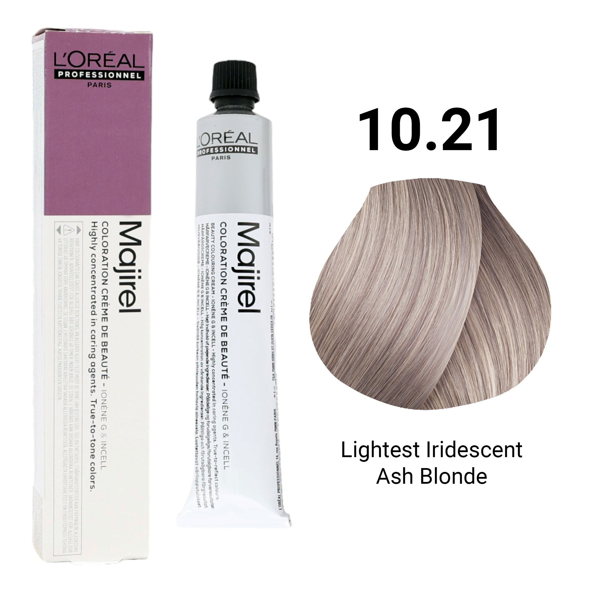 Loreal Professionnel - Majirel Permanent Hair Colour 10.21 Lightest Iridescent Ash Blonde 50ml