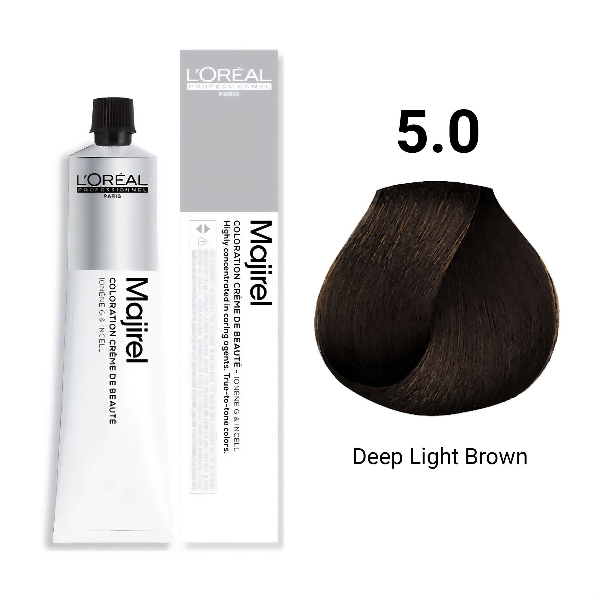 Loreal Professionnel - Majirel Permanent Hair Colour 5.0 Deep Light Brown 50ml