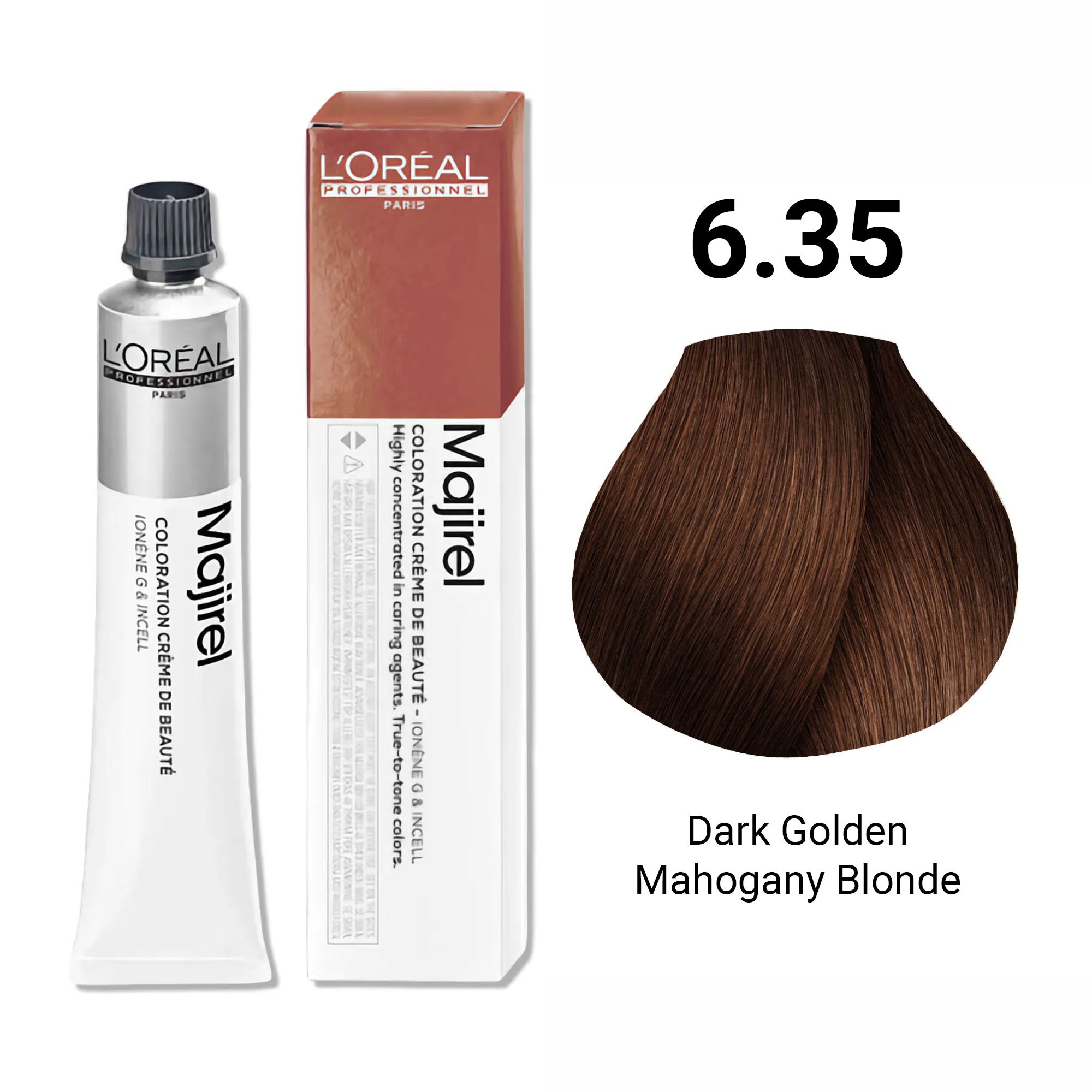 Loreal Professionnel - Majirel Permanent Hair Colour 6.35 Dark Golden Mahogany Blonde 50ml