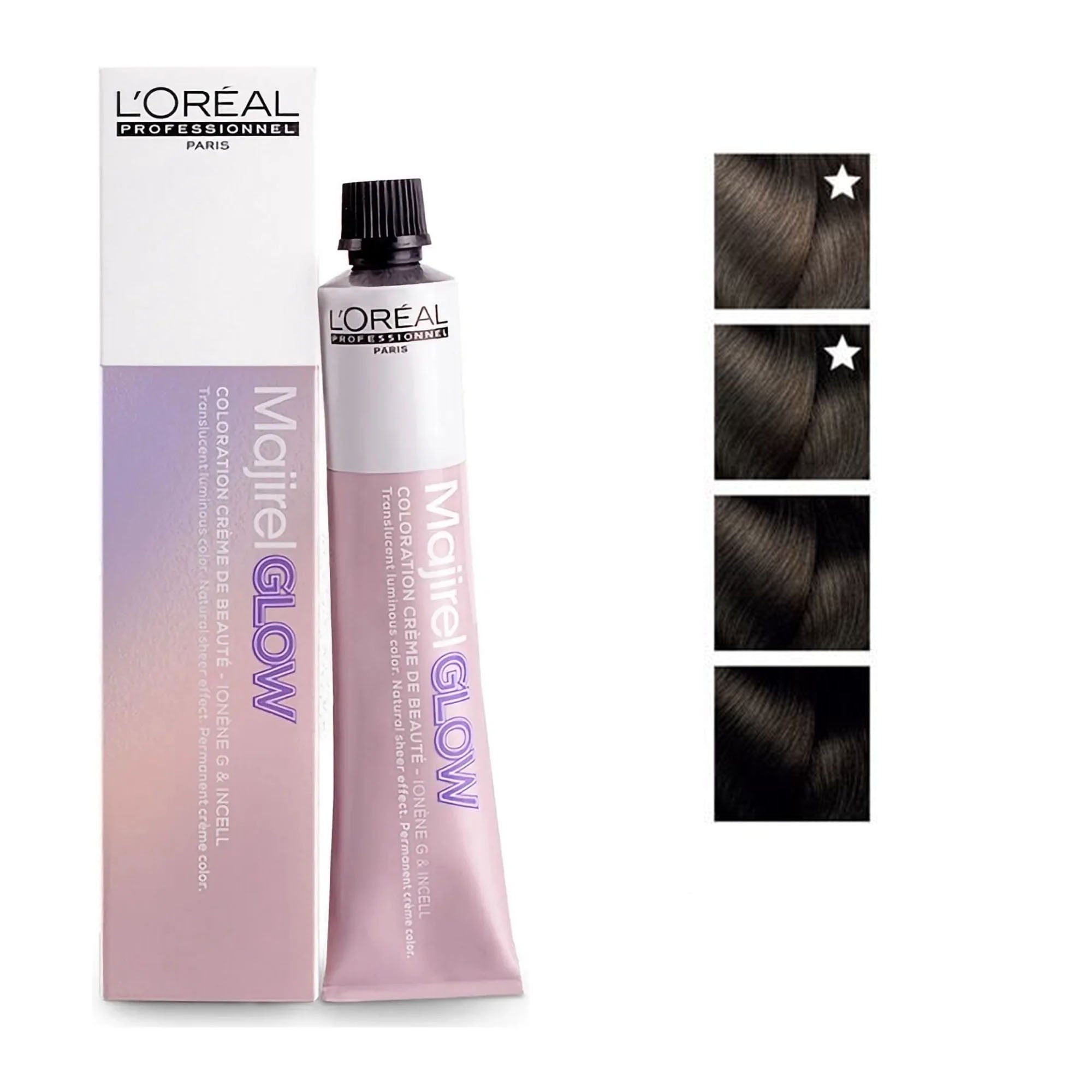 Loreal Professionnel - Majirel Glow Permanent Hair Colour Dark .13 Taupe Less 50ml