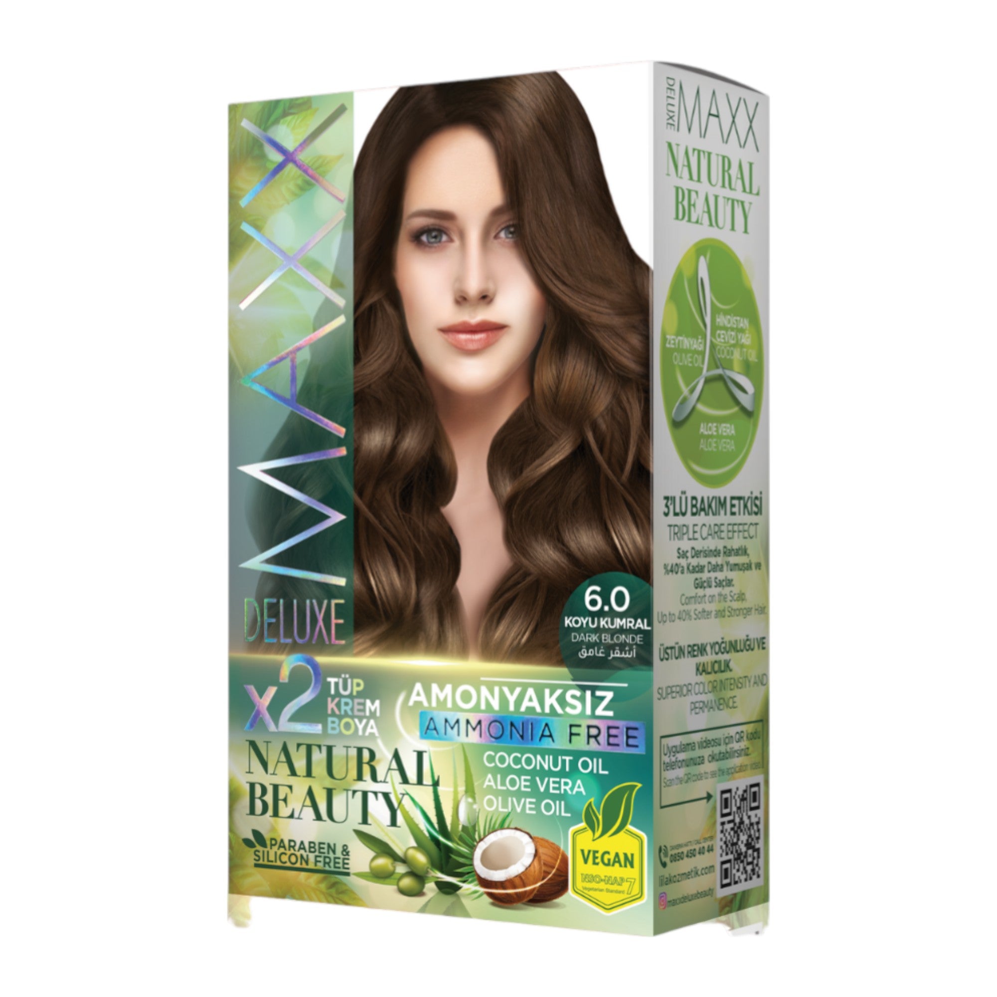 Maxx Deluxe - Natural Beauty Hair Colour Ammonia Free (2 Applications)