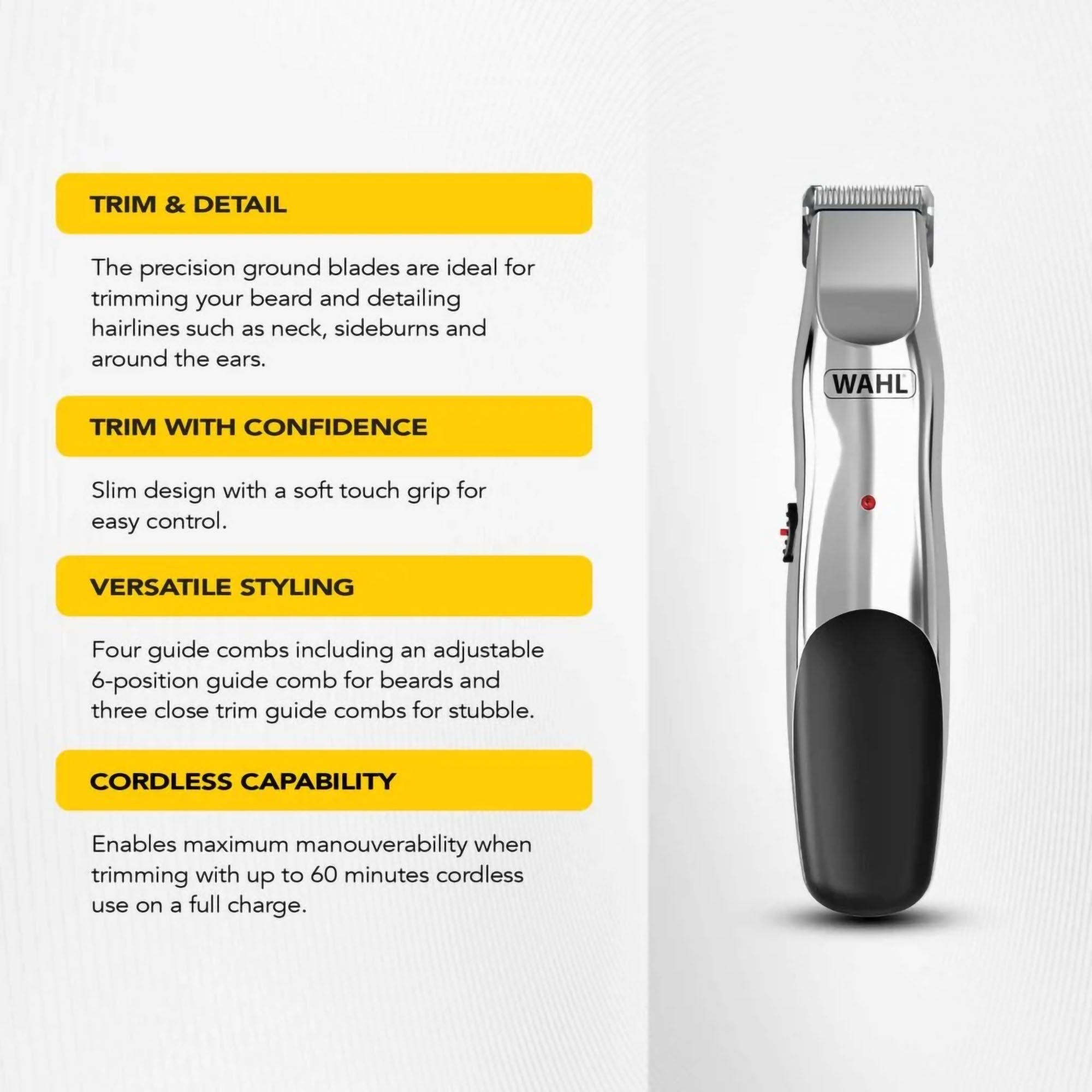 Wahl - Groomsman Stubble & Beard Trimmer 9916-1117